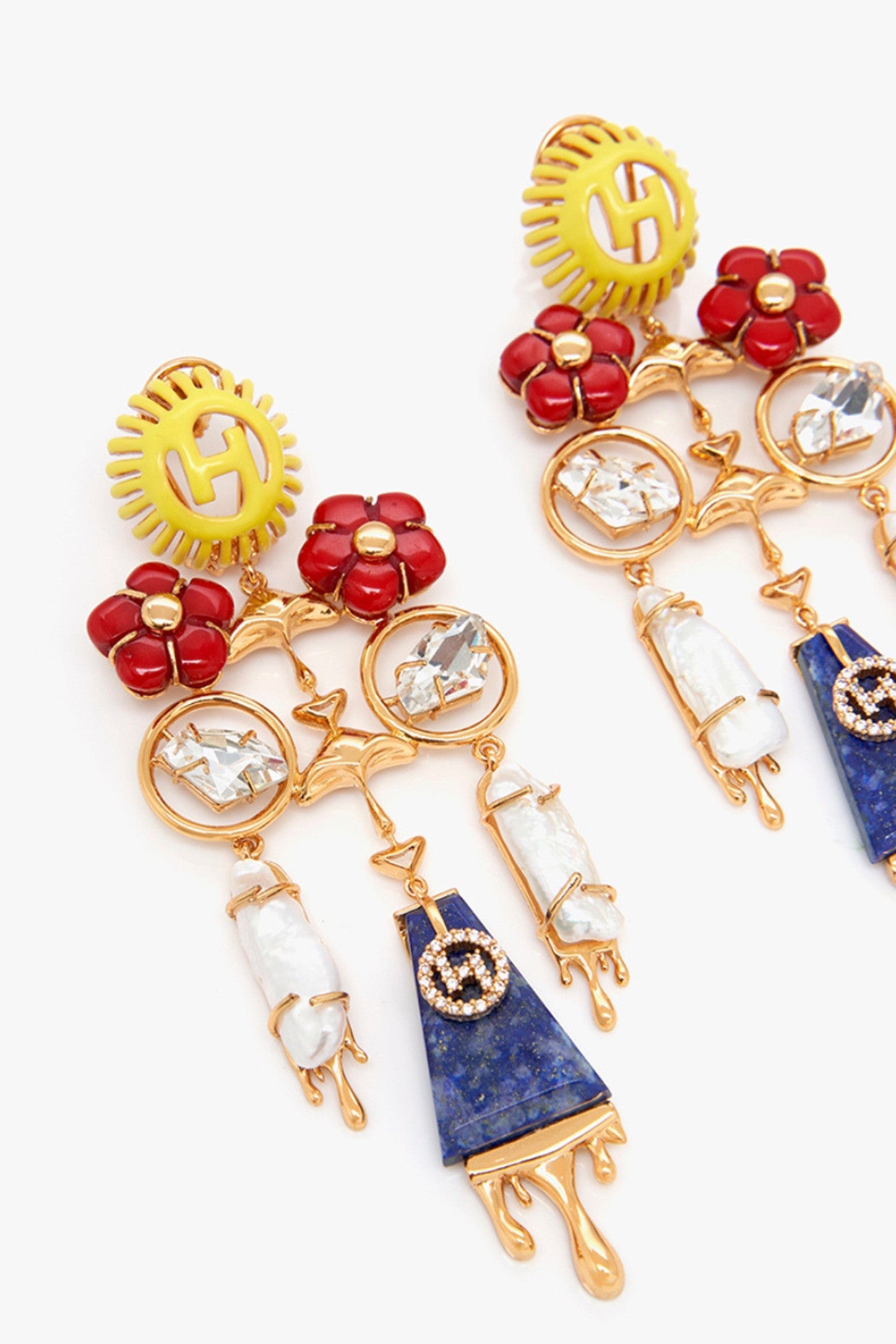 22kt Gold Plated Garden Earrings