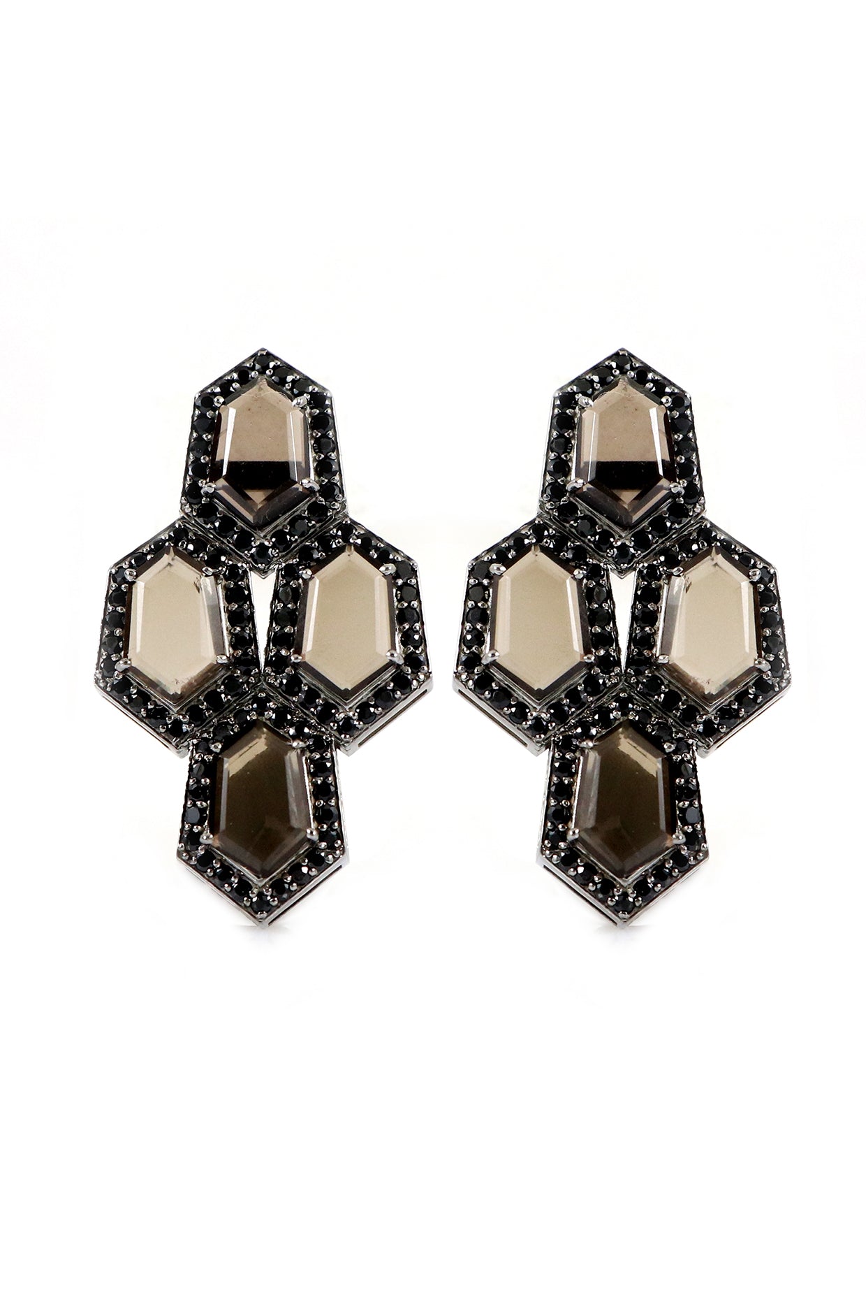 Smokey Earrings in Sterling Silver