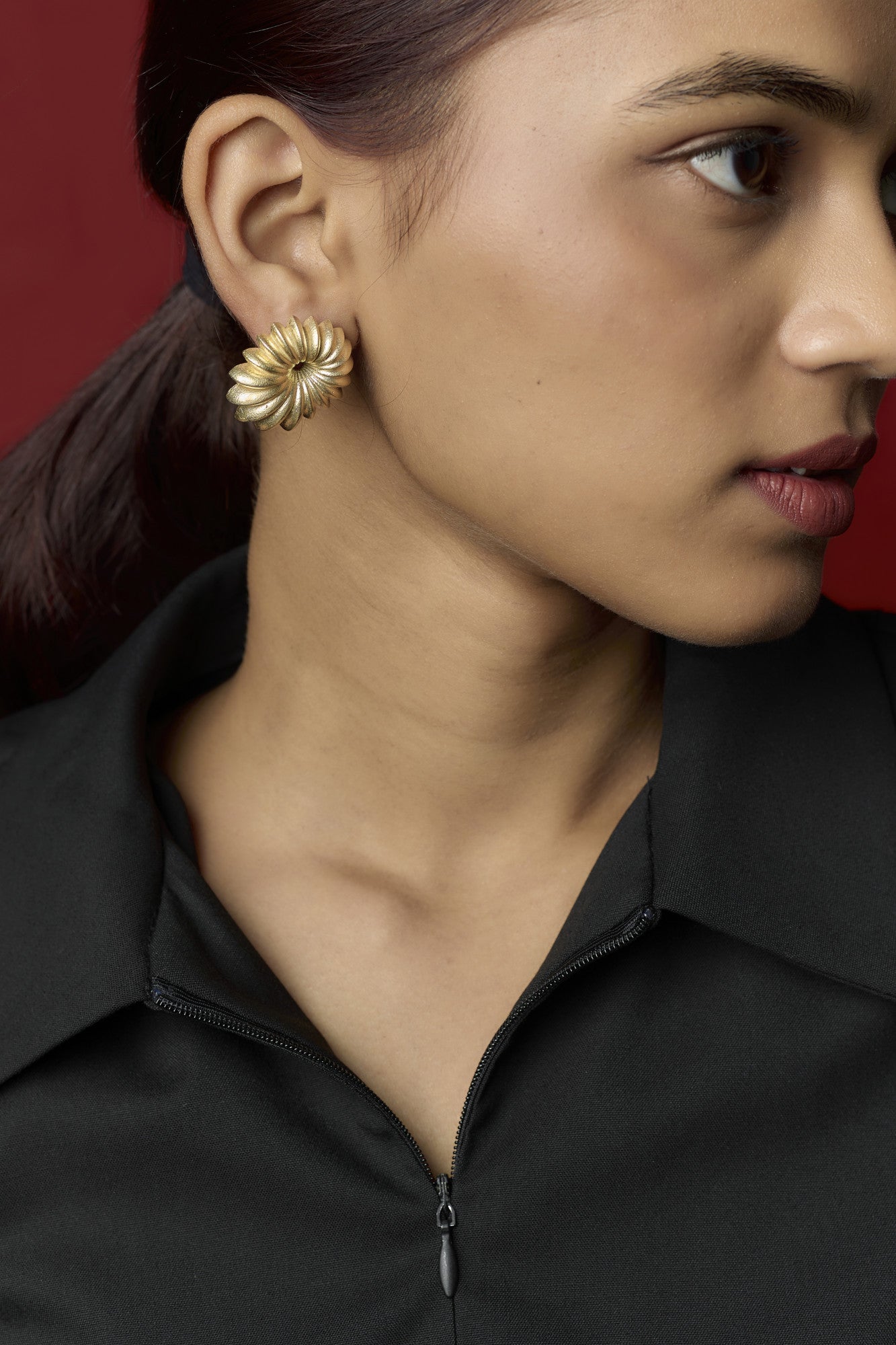 14k Gold Plated Satellite Hoops