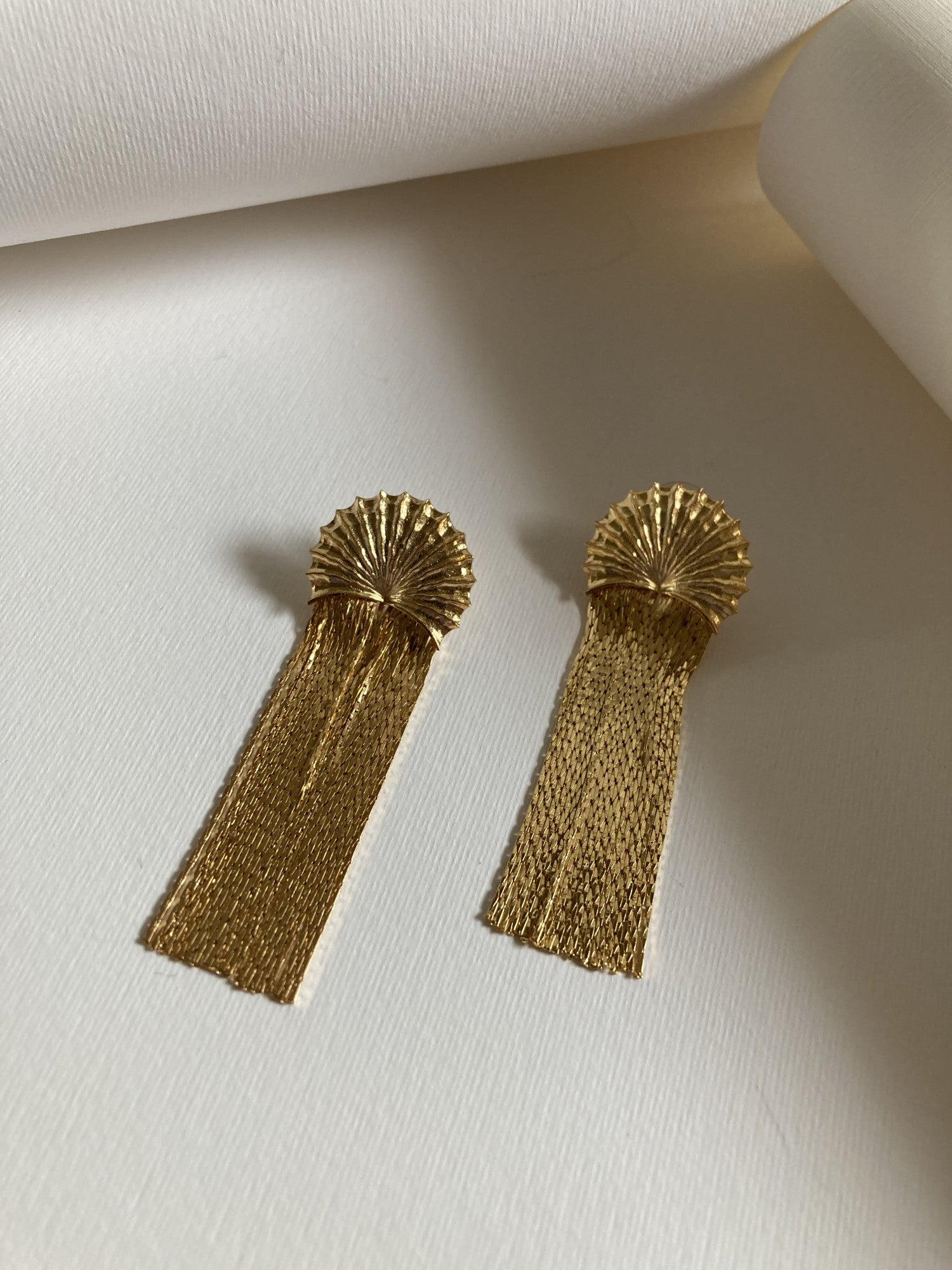 14k Gold Plated Shell Earring