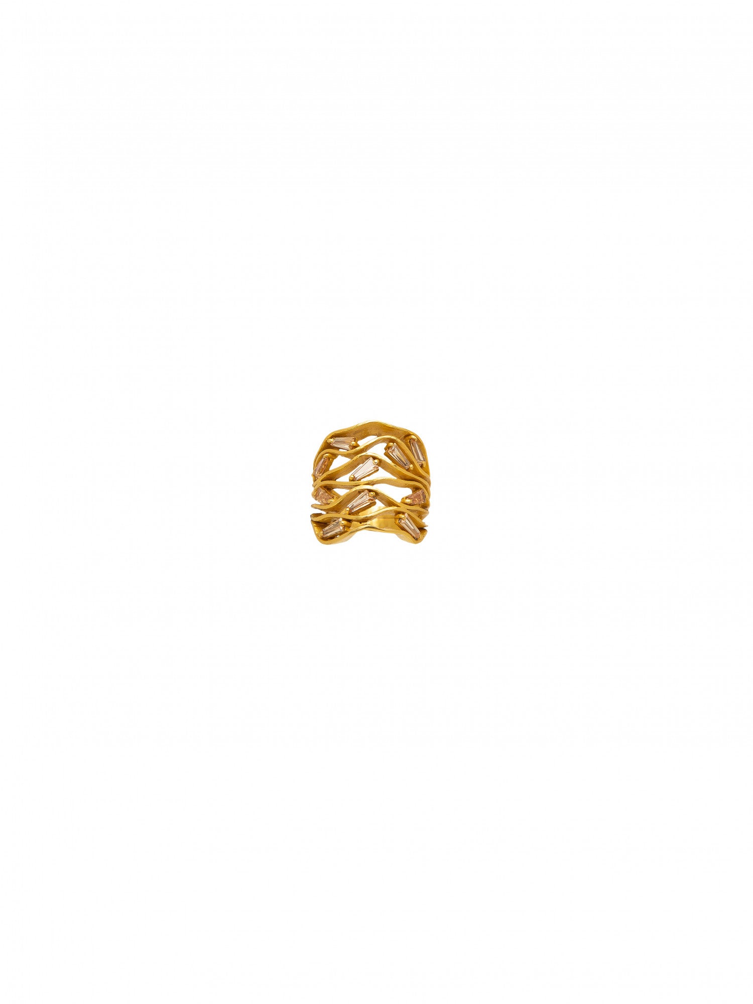 14k Gold Plated Champagne Ring