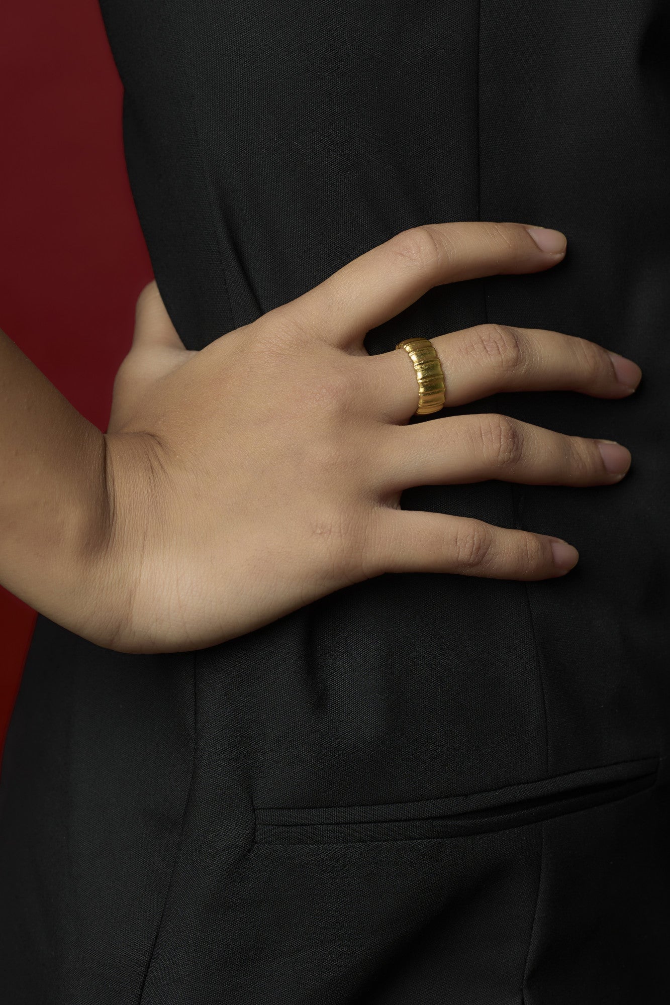 14k Gold Plated Basic Ring