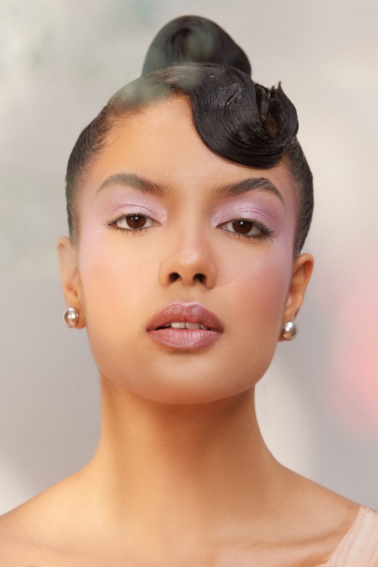 14mm Pearl Studs Earrings Silver 18Kt Gold-Plated