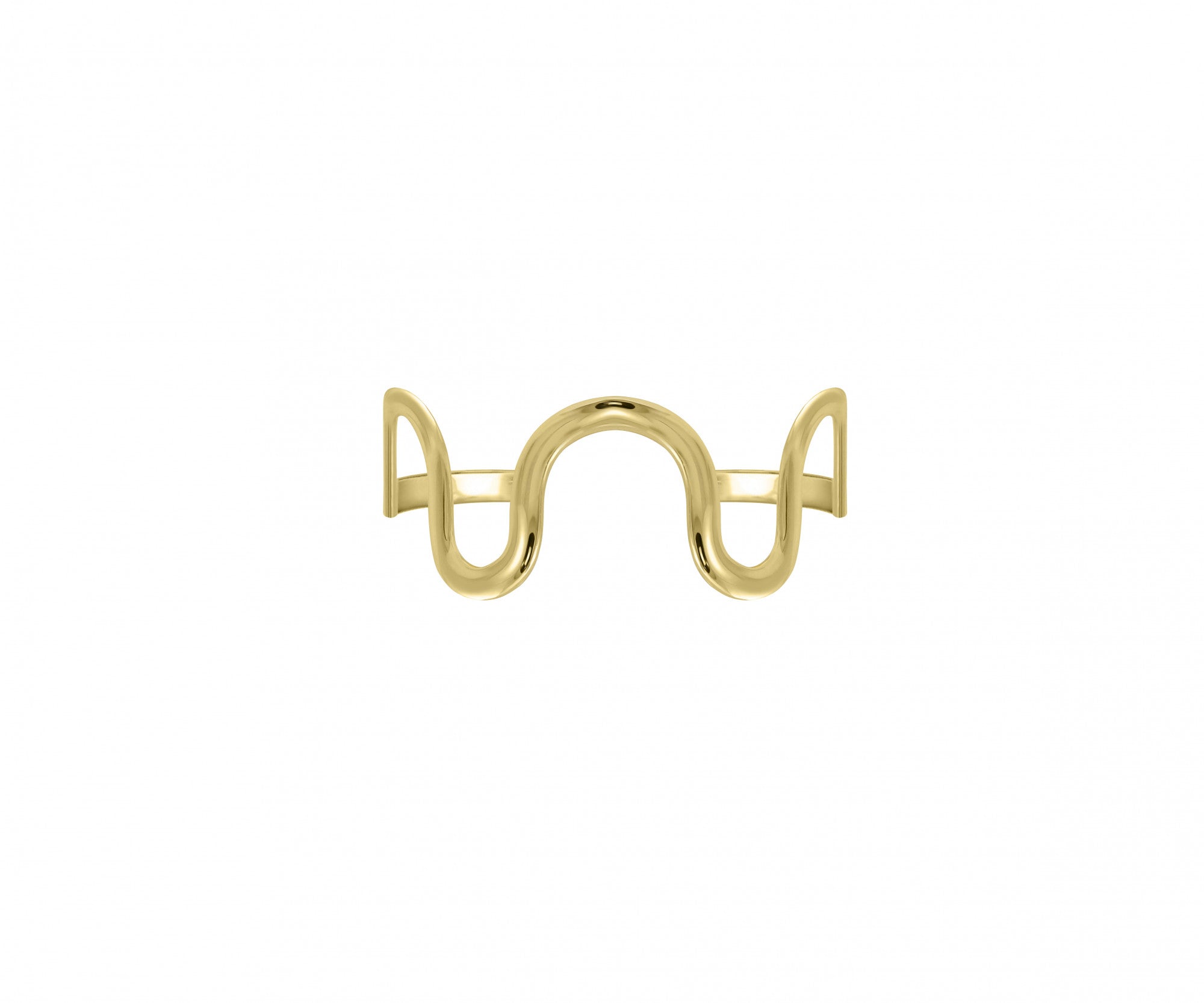 18k Gold Plated Swirl Cuff