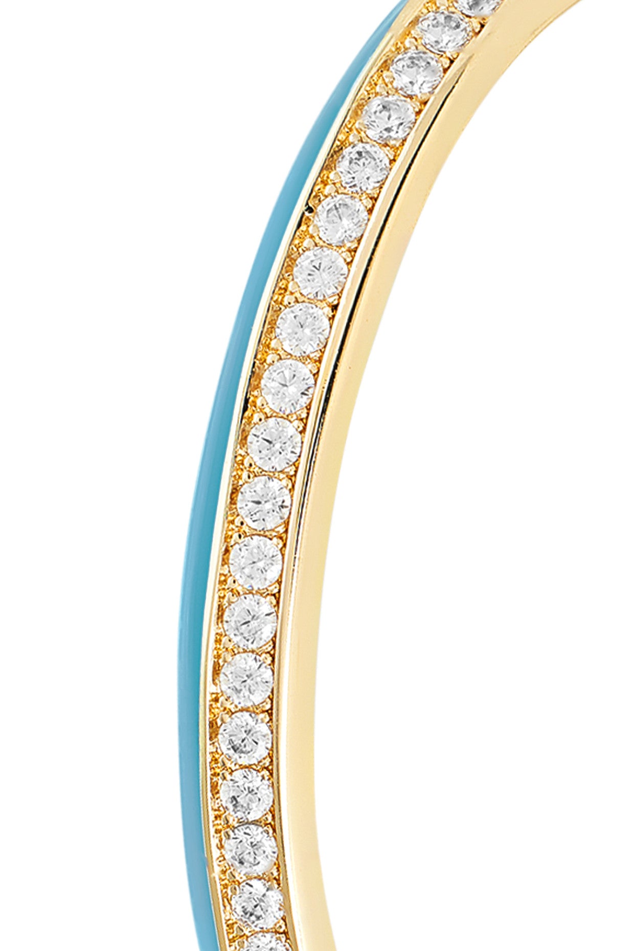 18Kt Gold Plated Azure Disco Cuff Bracelet