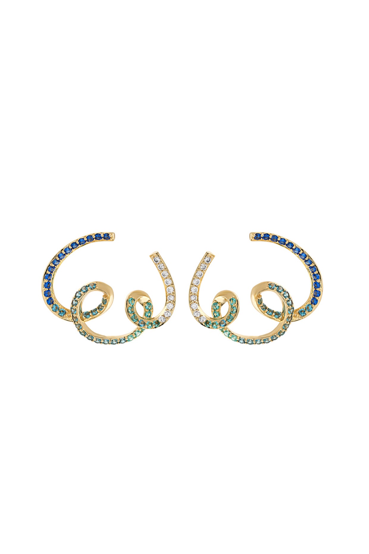18Kt Gold Plated Azure Reverie Earrings
