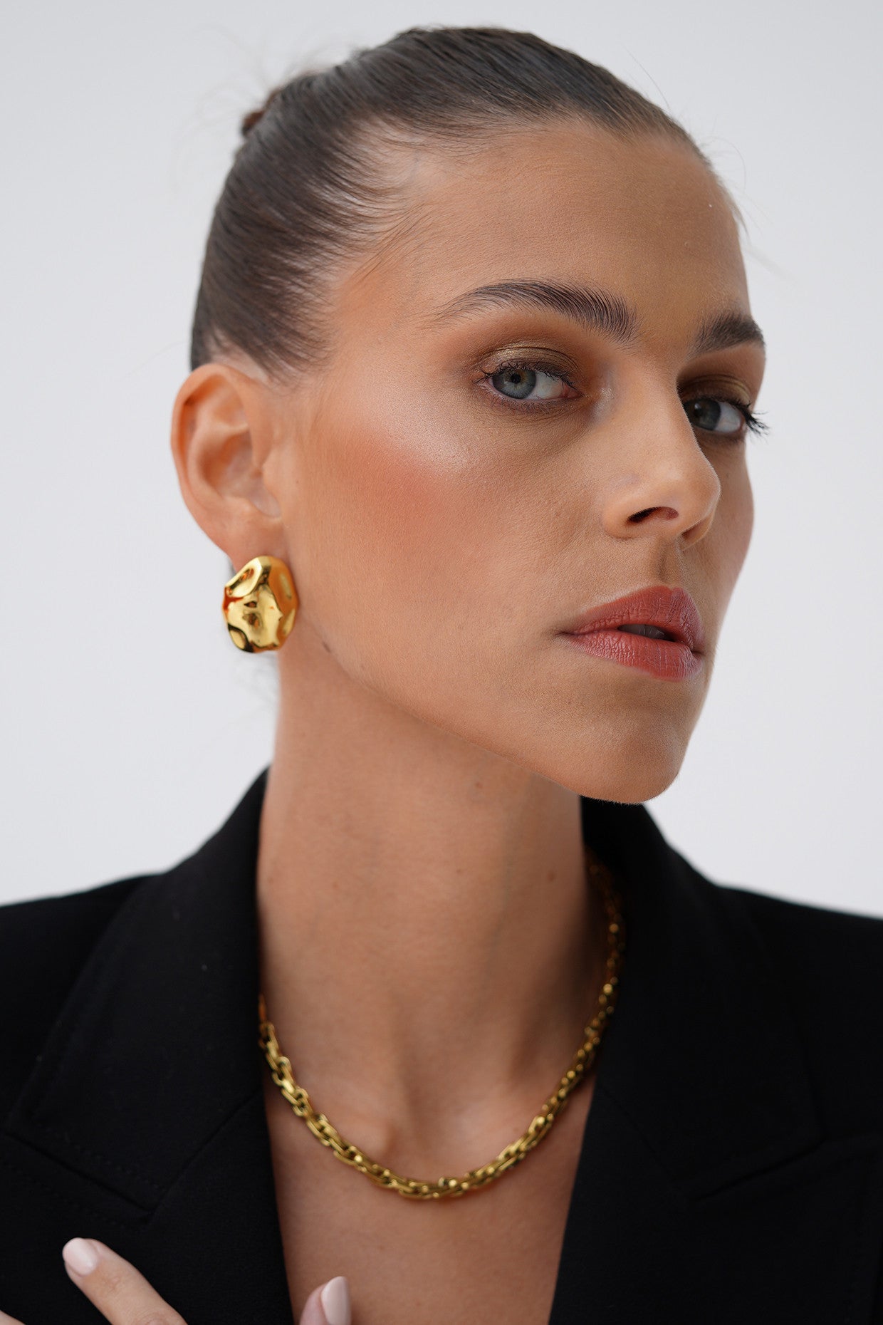 18kt Gold Plated Long Chain Necklace