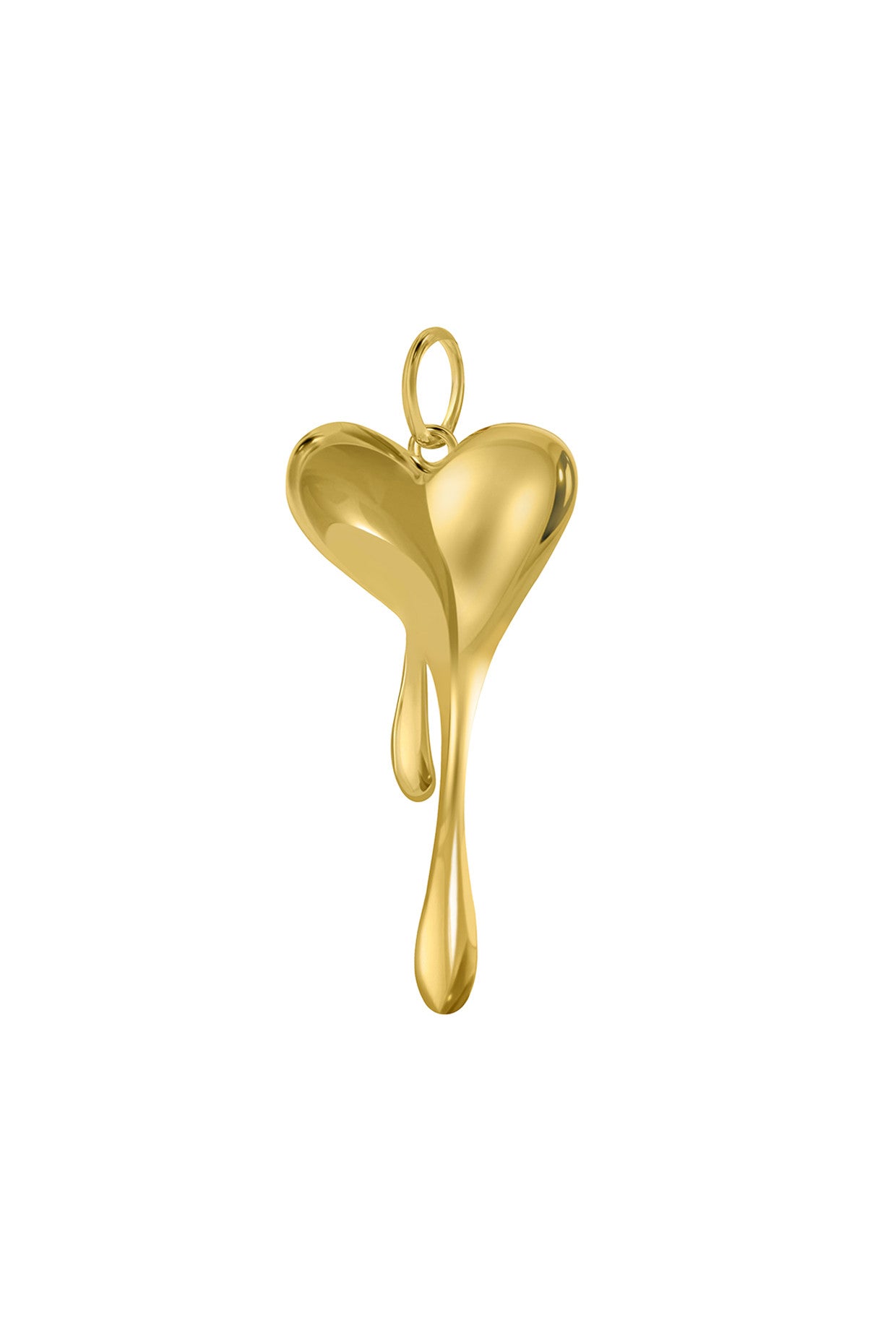 18kt Gold Plated Melting Heart Chain Necklace