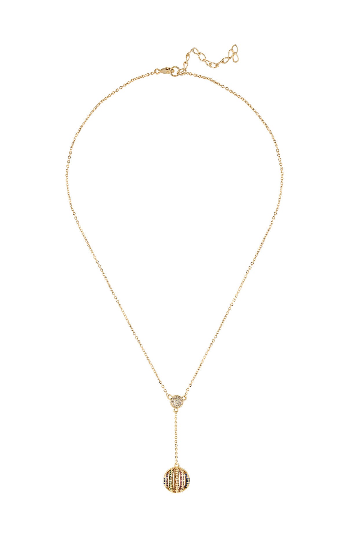18Kt Gold Plated Disco Ball Necklace