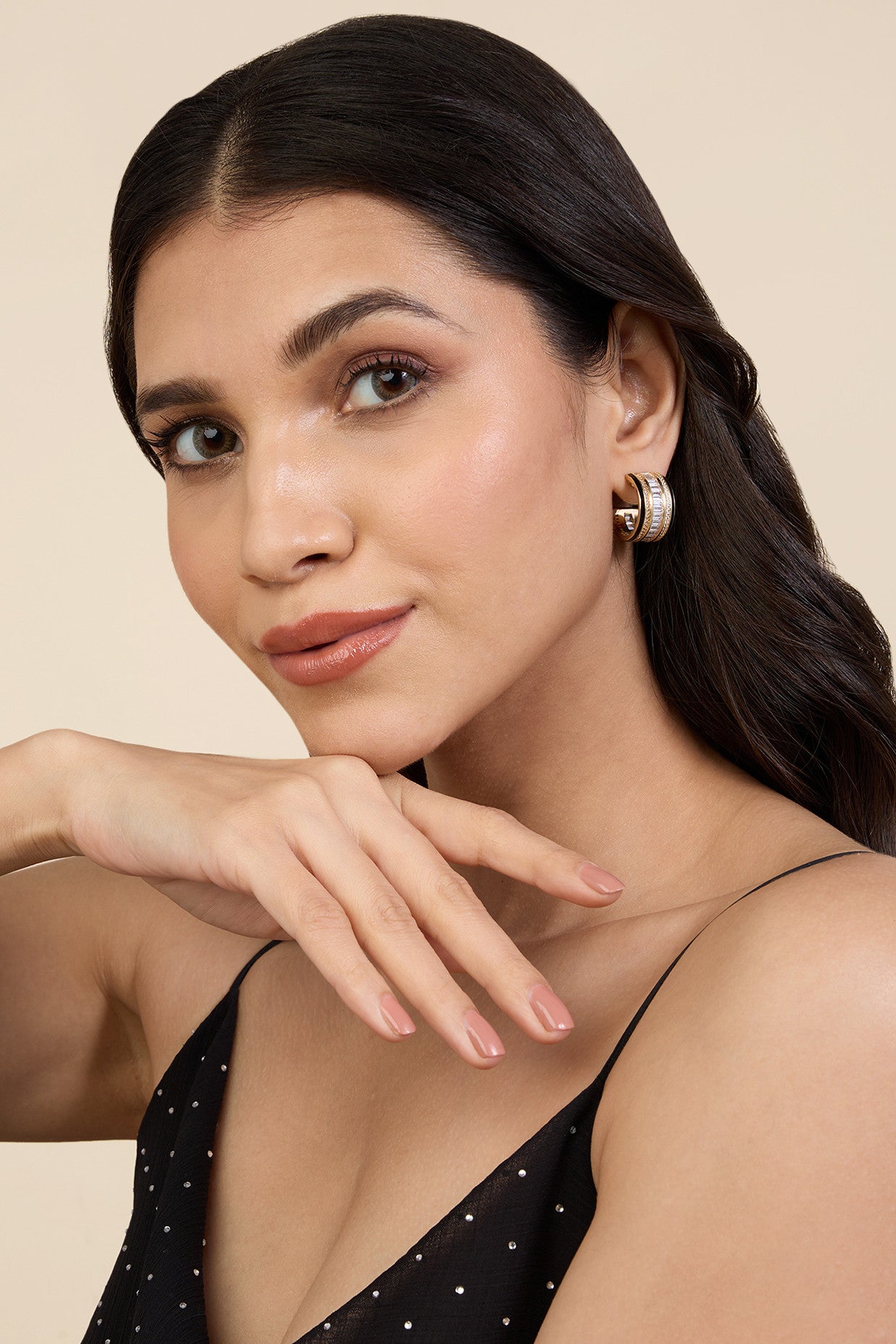 18Kt Gold Plated Disco Enamel Hoops