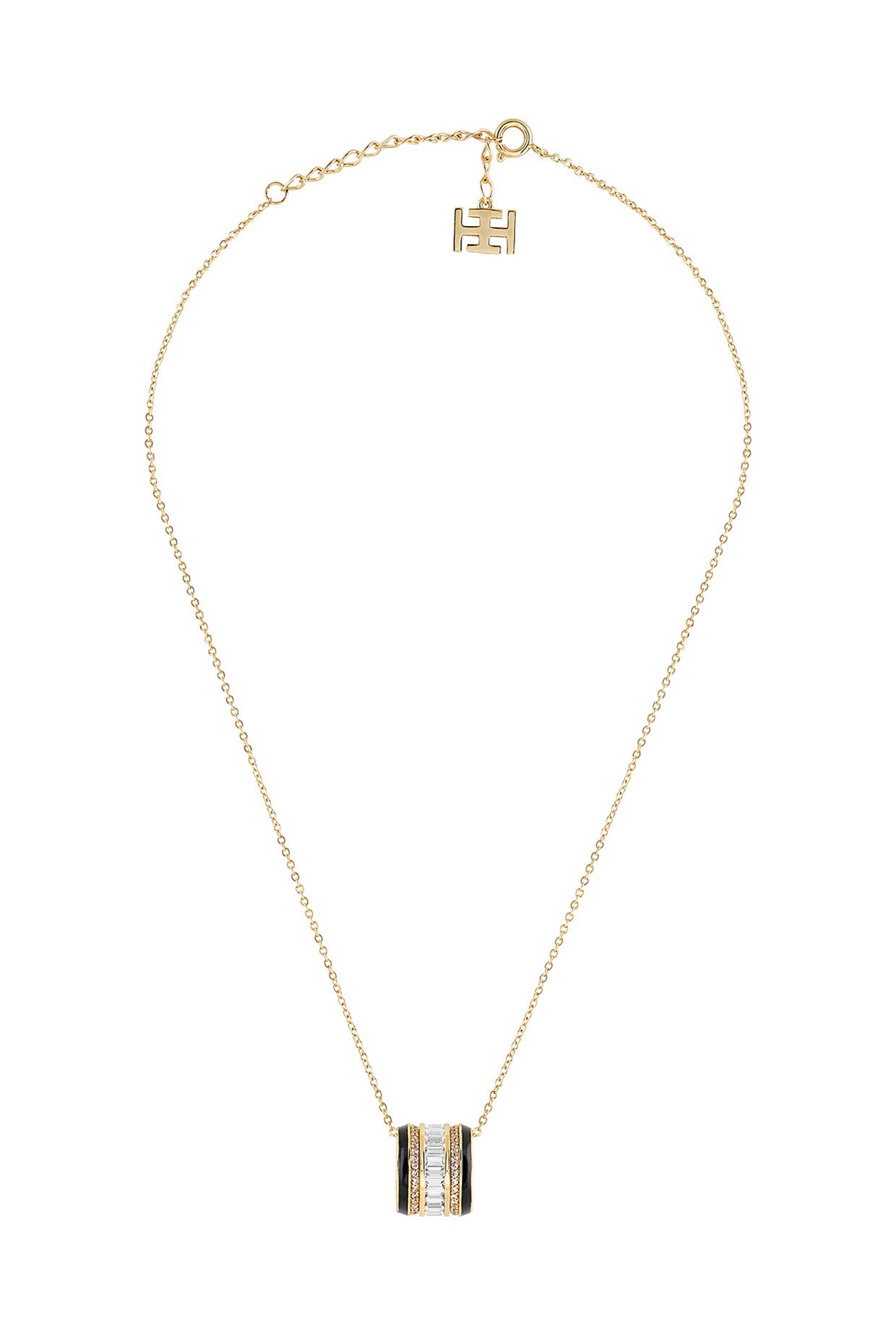 18Kt Gold Plated Disco Enamel Necklace