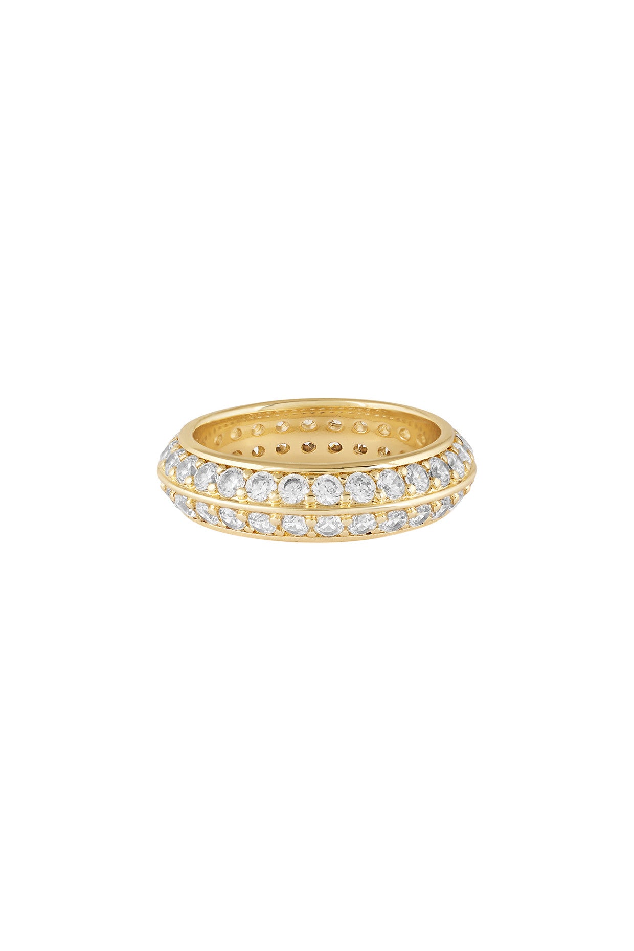 18Kt Gold Plated Disco Lights Ring
