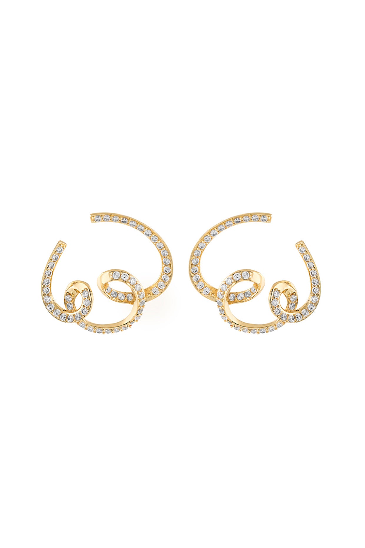 18Kt Gold Plated Disco Reverie Earrings