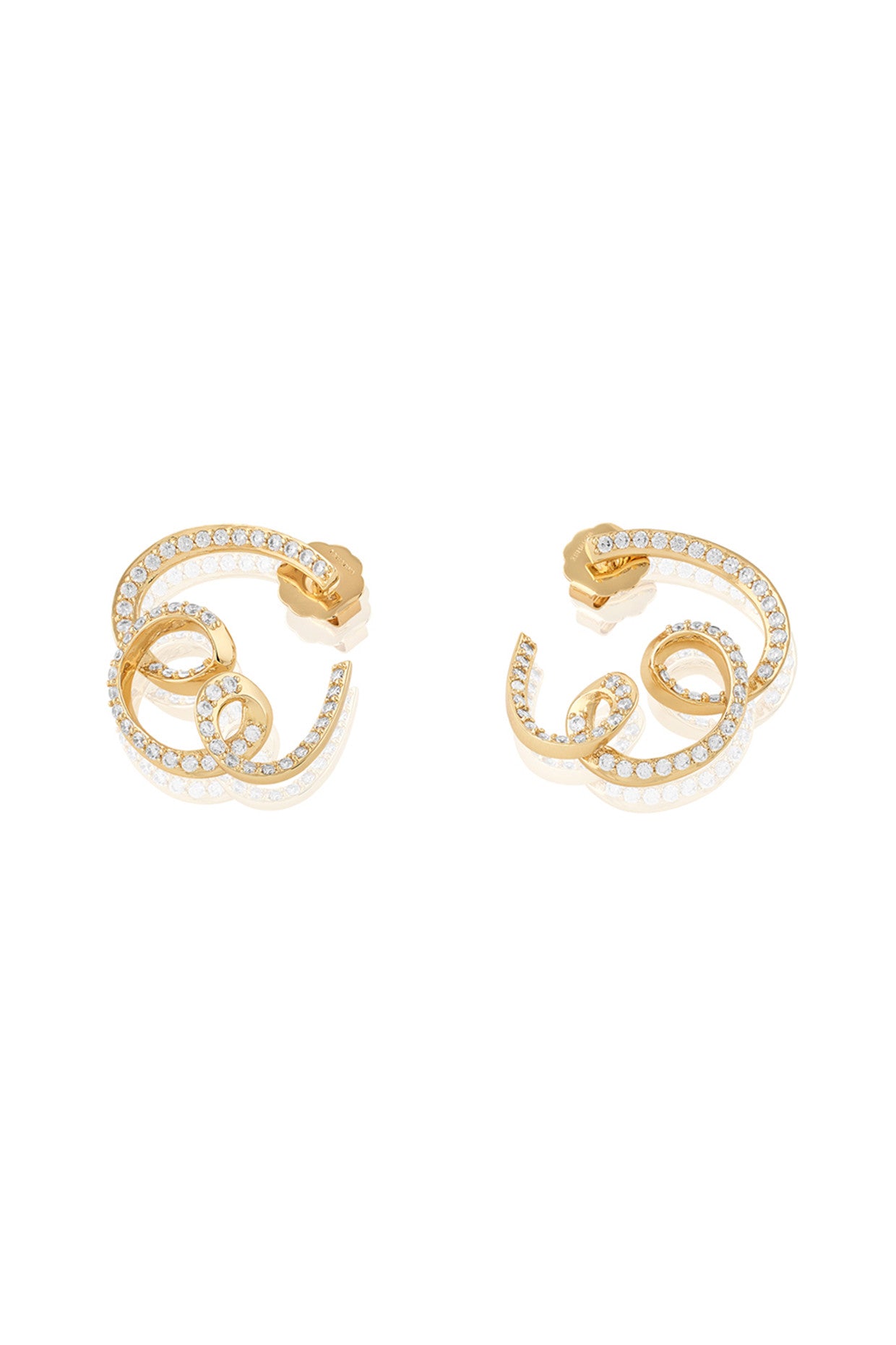 18Kt Gold Plated Disco Reverie Earrings