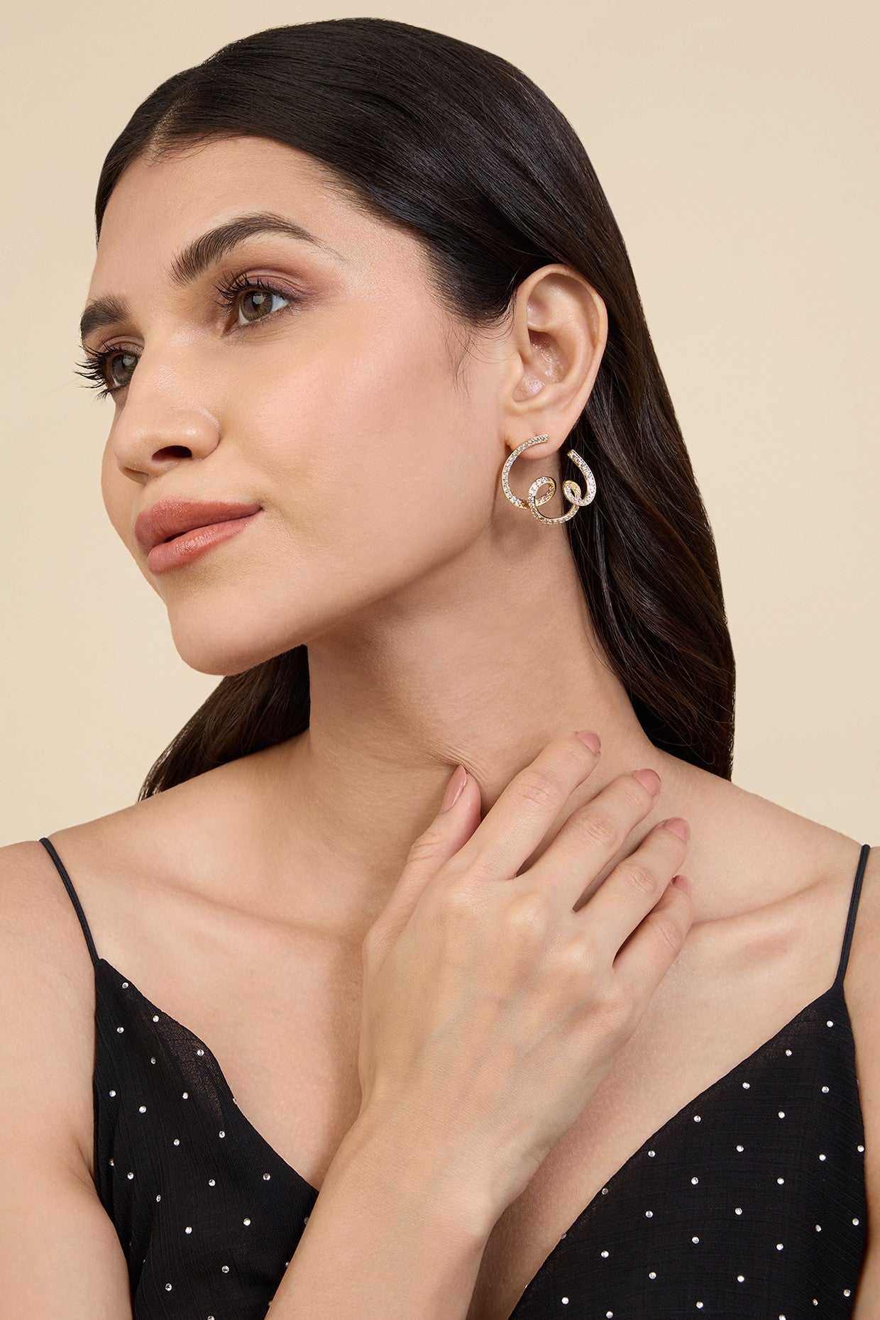 18Kt Gold Plated Disco Reverie Earrings