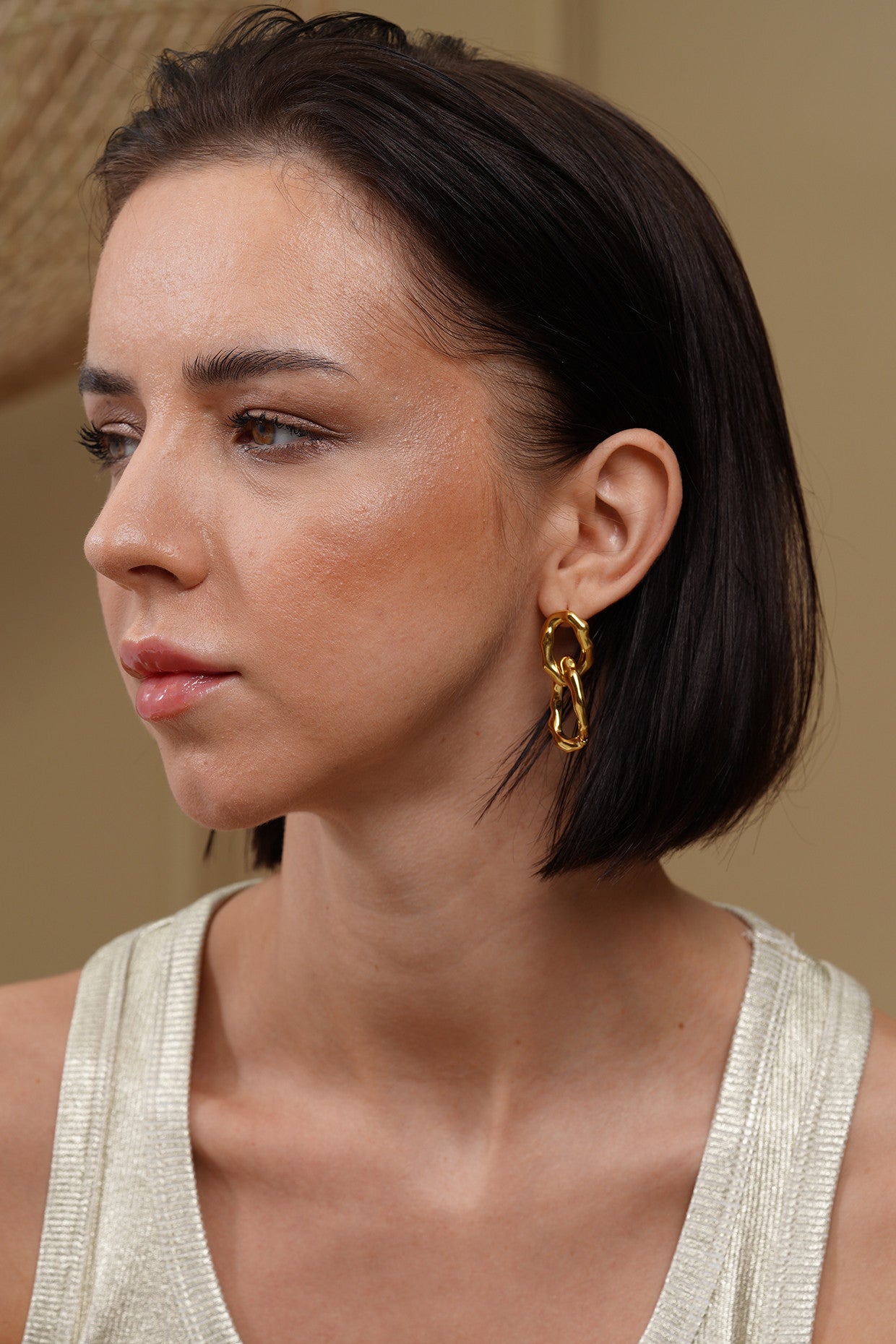 18kt Gold Plated Hoops