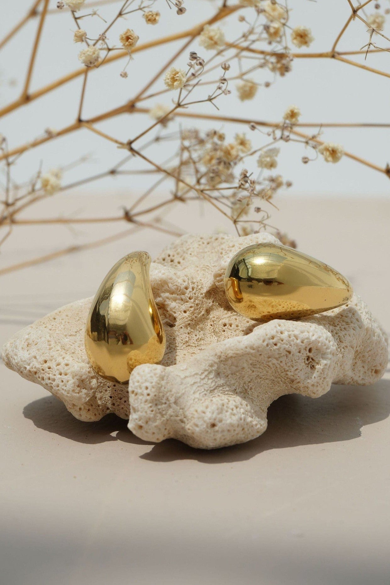 18kt Gold Plated Tear Drop Earrings