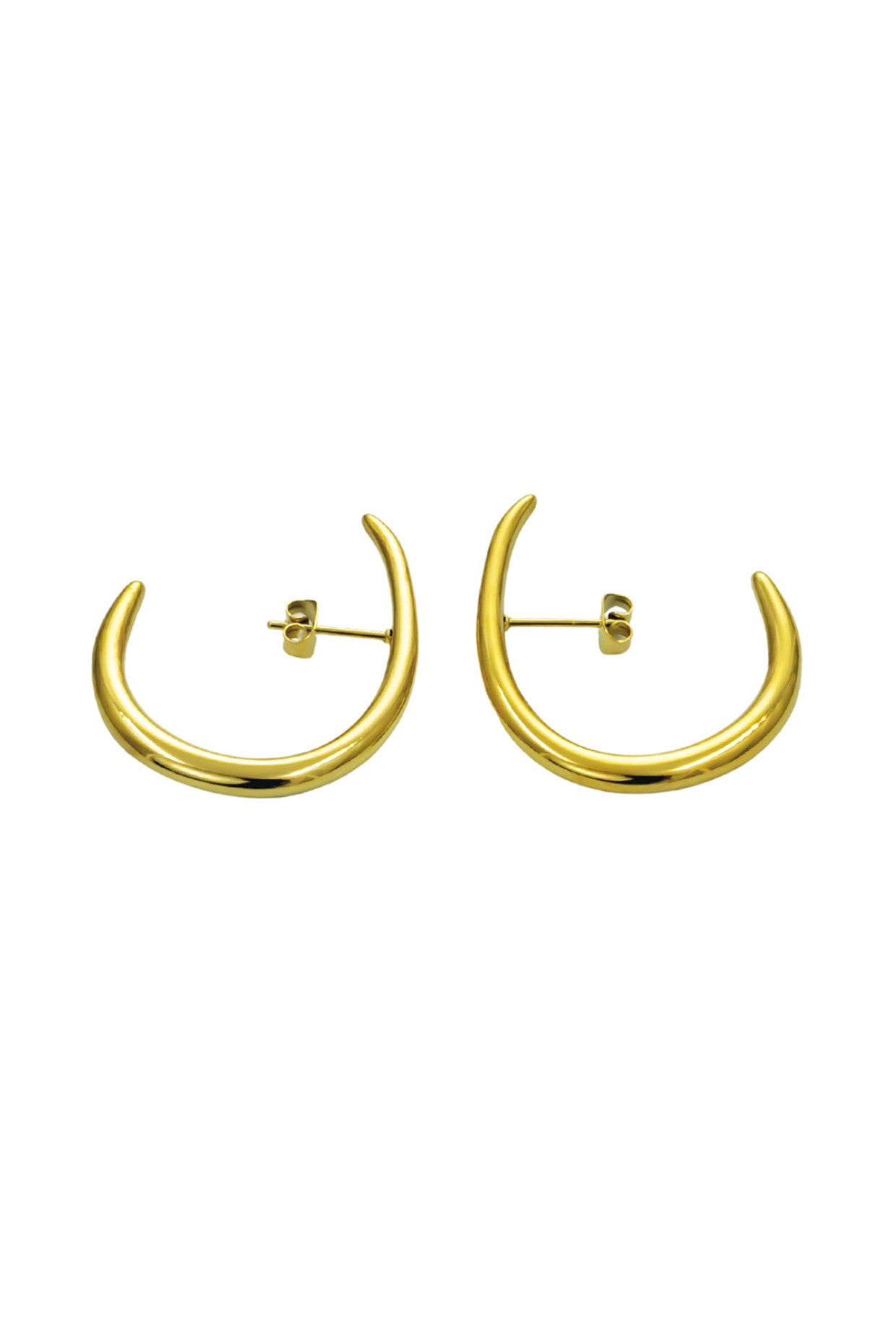 18kt Gold Plated Unique Hoops