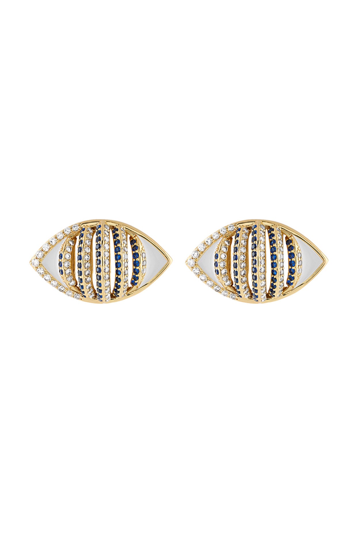 18Kt Gold Plated Eyelet Party Earrings