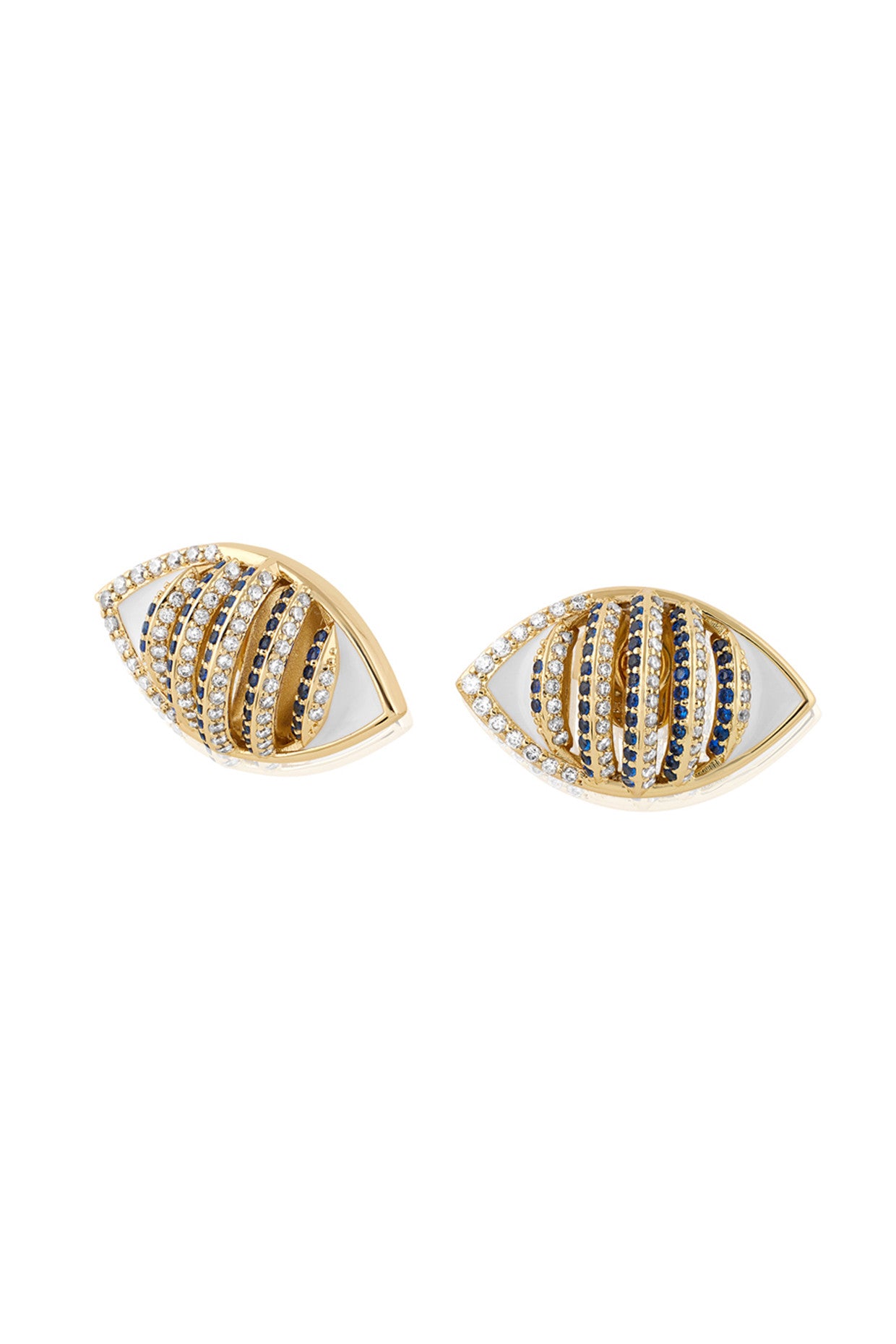 18Kt Gold Plated Eyelet Party Earrings