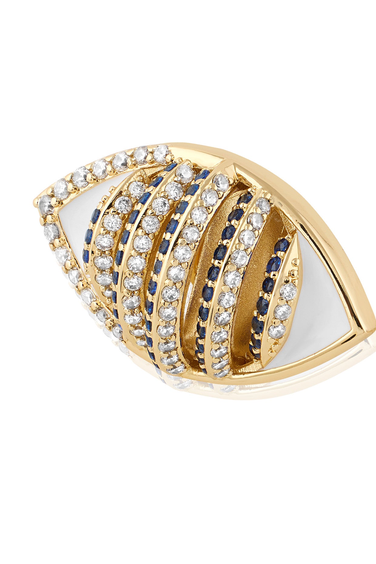 18Kt Gold Plated Eyelet Party Earrings