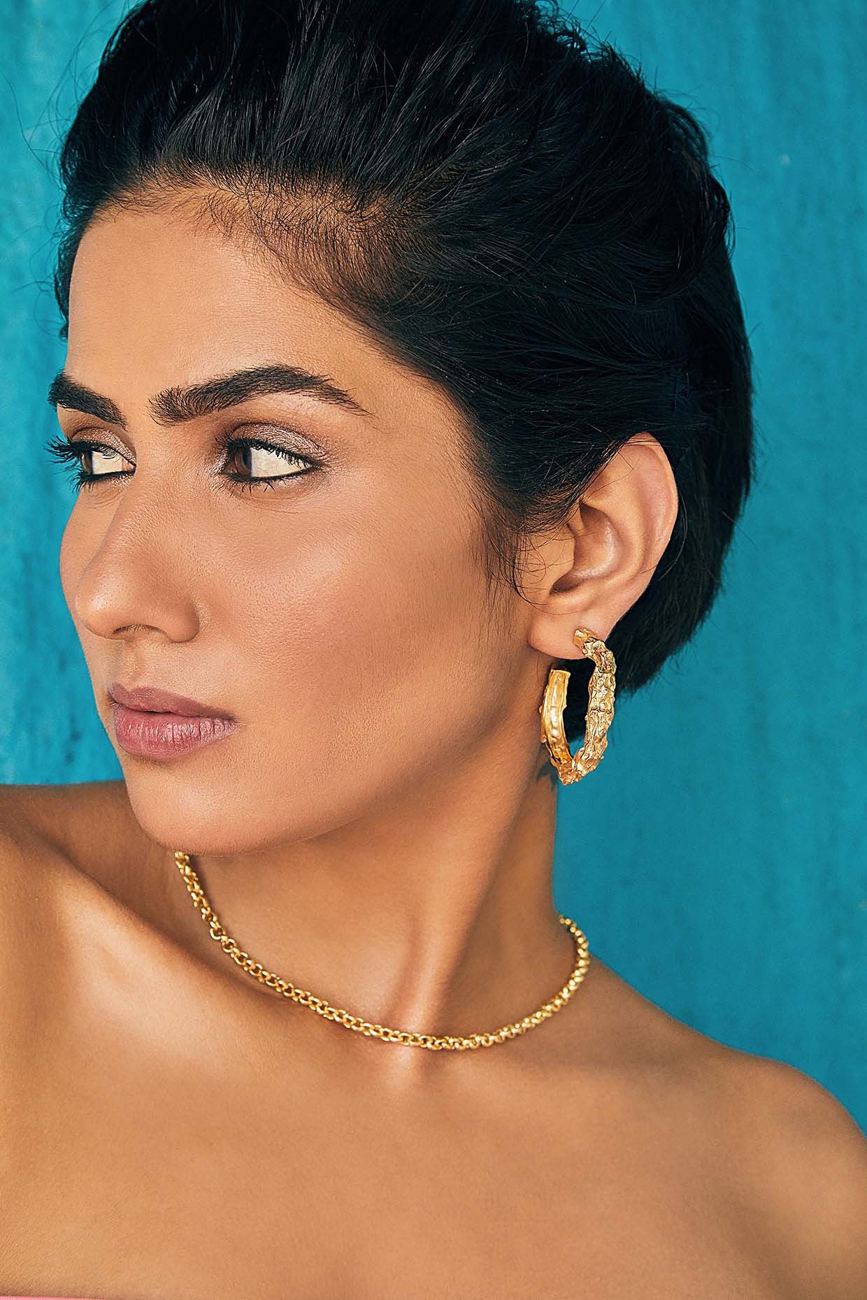 18kt Gold Plated Hoop Earrings