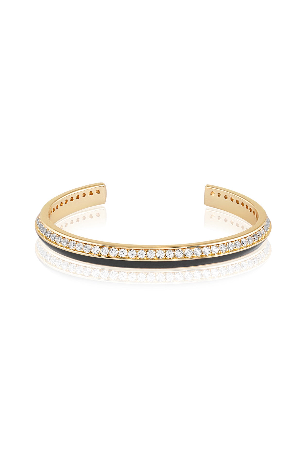 18Kt Gold Plated Midnight Disco Cuff Bracelet