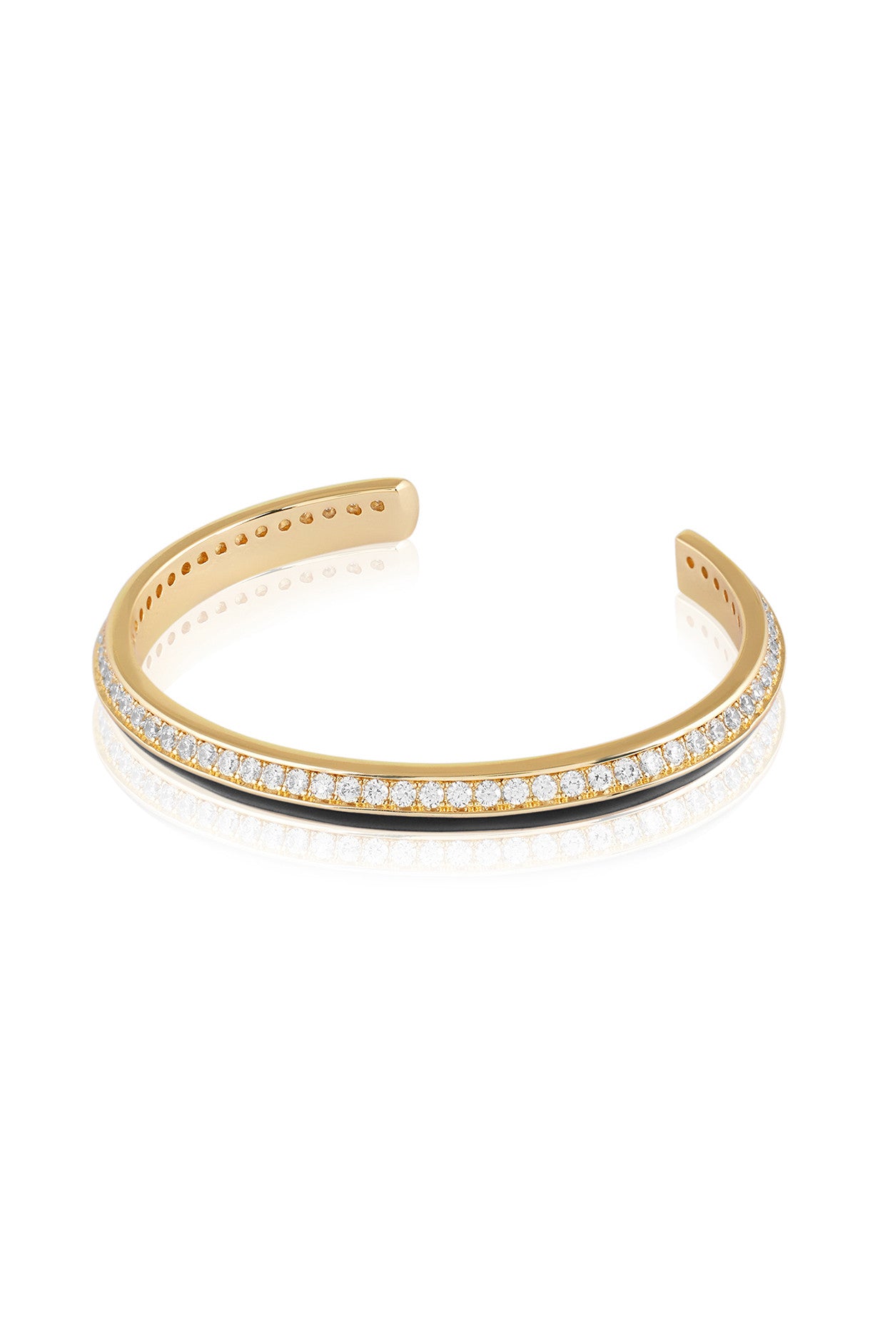 18Kt Gold Plated Midnight Disco Cuff Bracelet