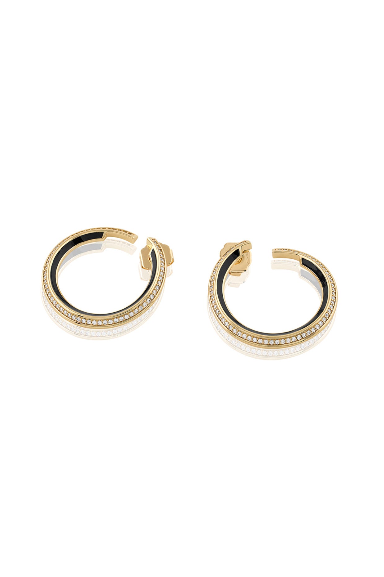 18Kt Gold Plated Midnight Magic Hoops