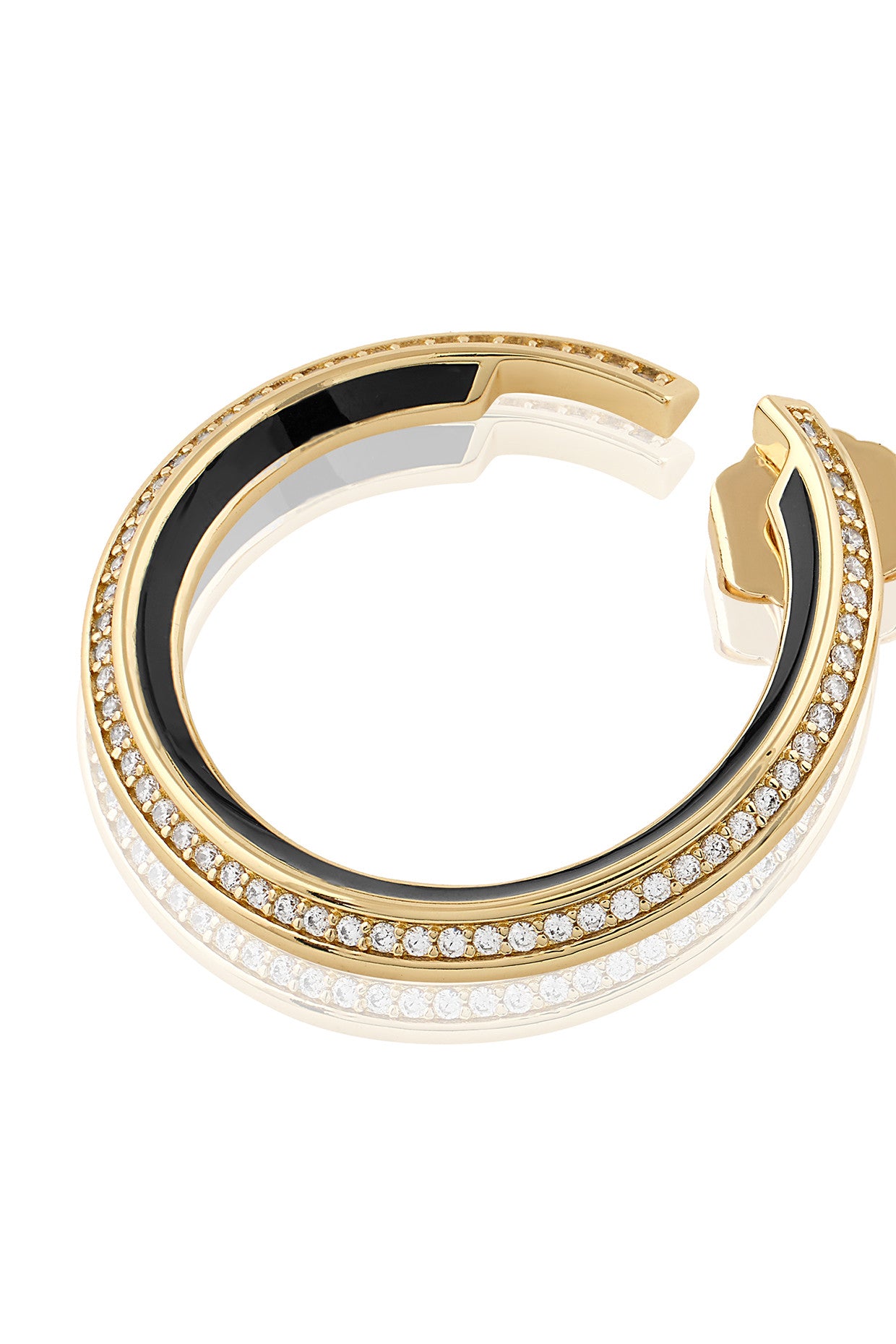 18Kt Gold Plated Midnight Magic Hoops