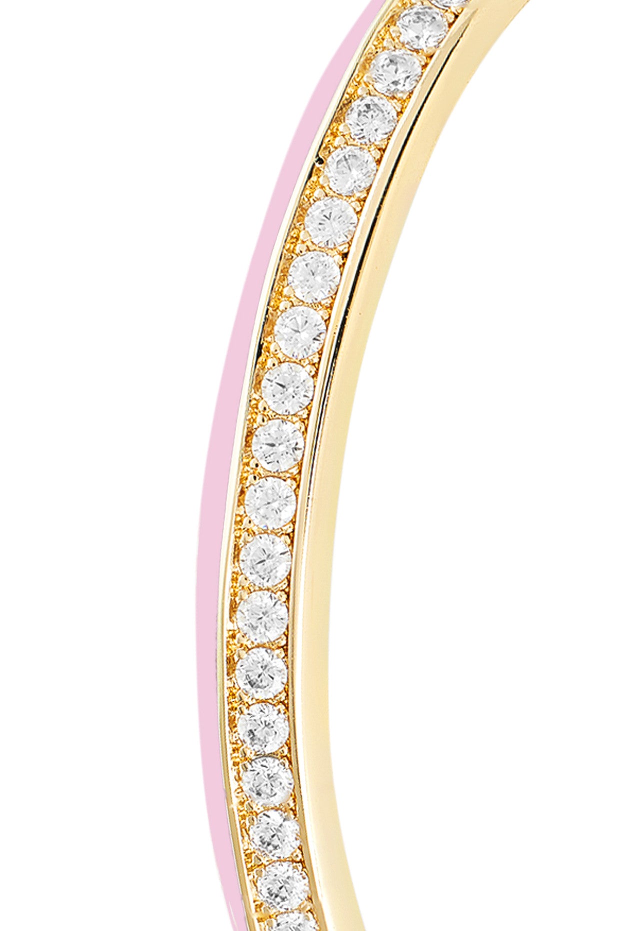 18Kt Gold Plated Pink Disco Cuff Bracelet