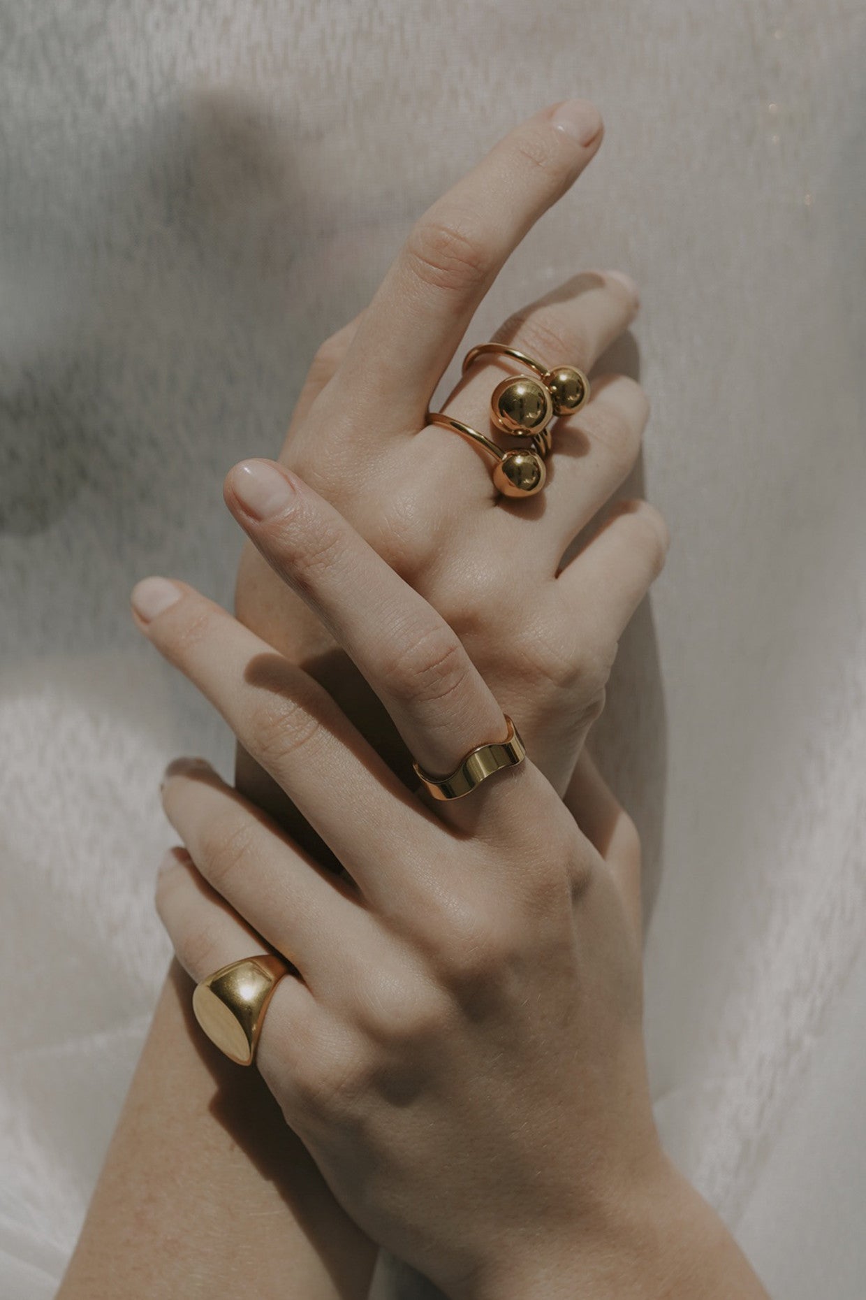 18kt Gold Plated Chunky Gold Ring