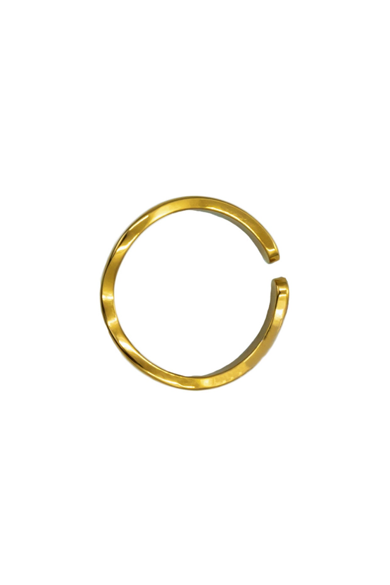 18kt Gold Plated Curved Ring