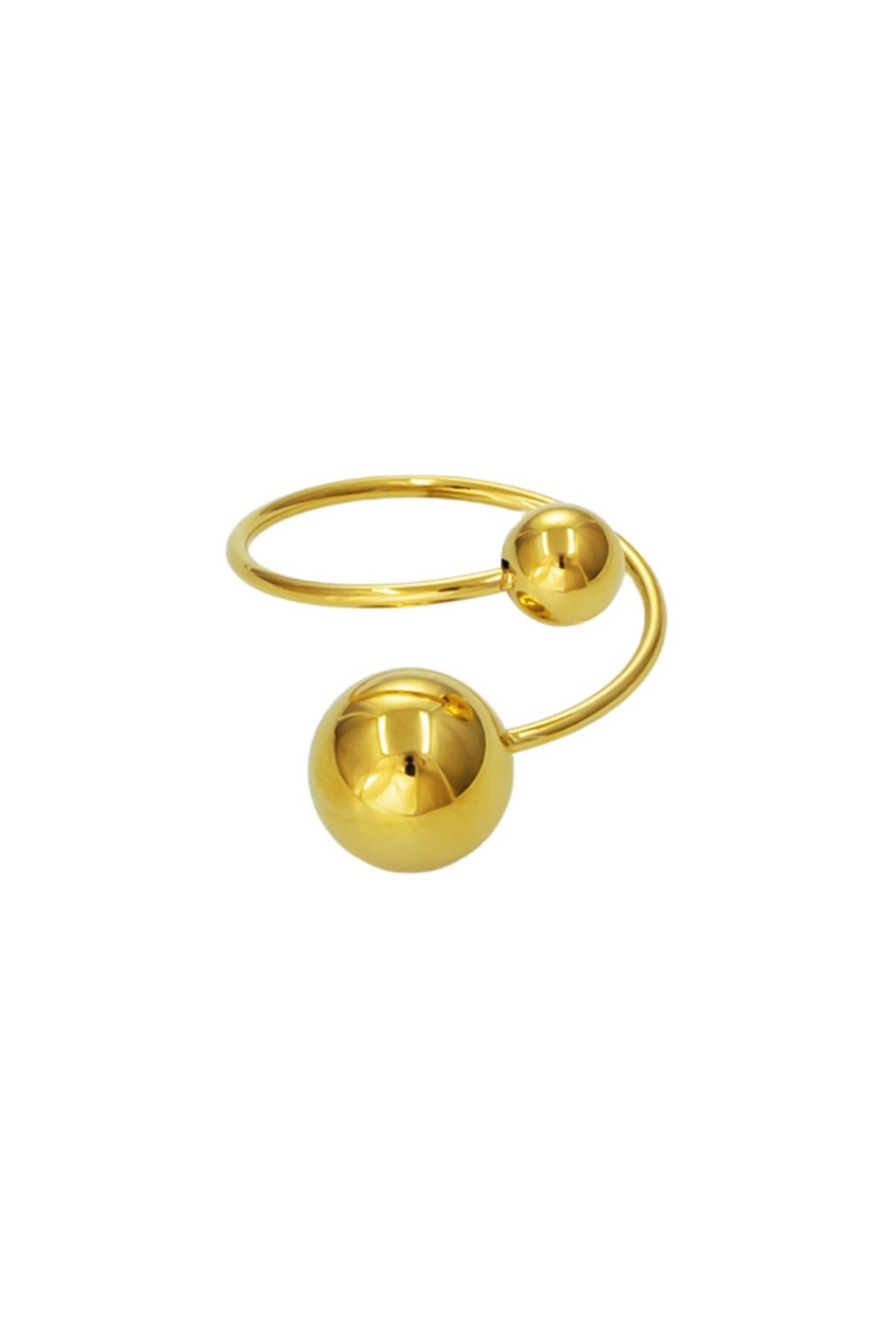 18kt Gold Plated Beaded Ring