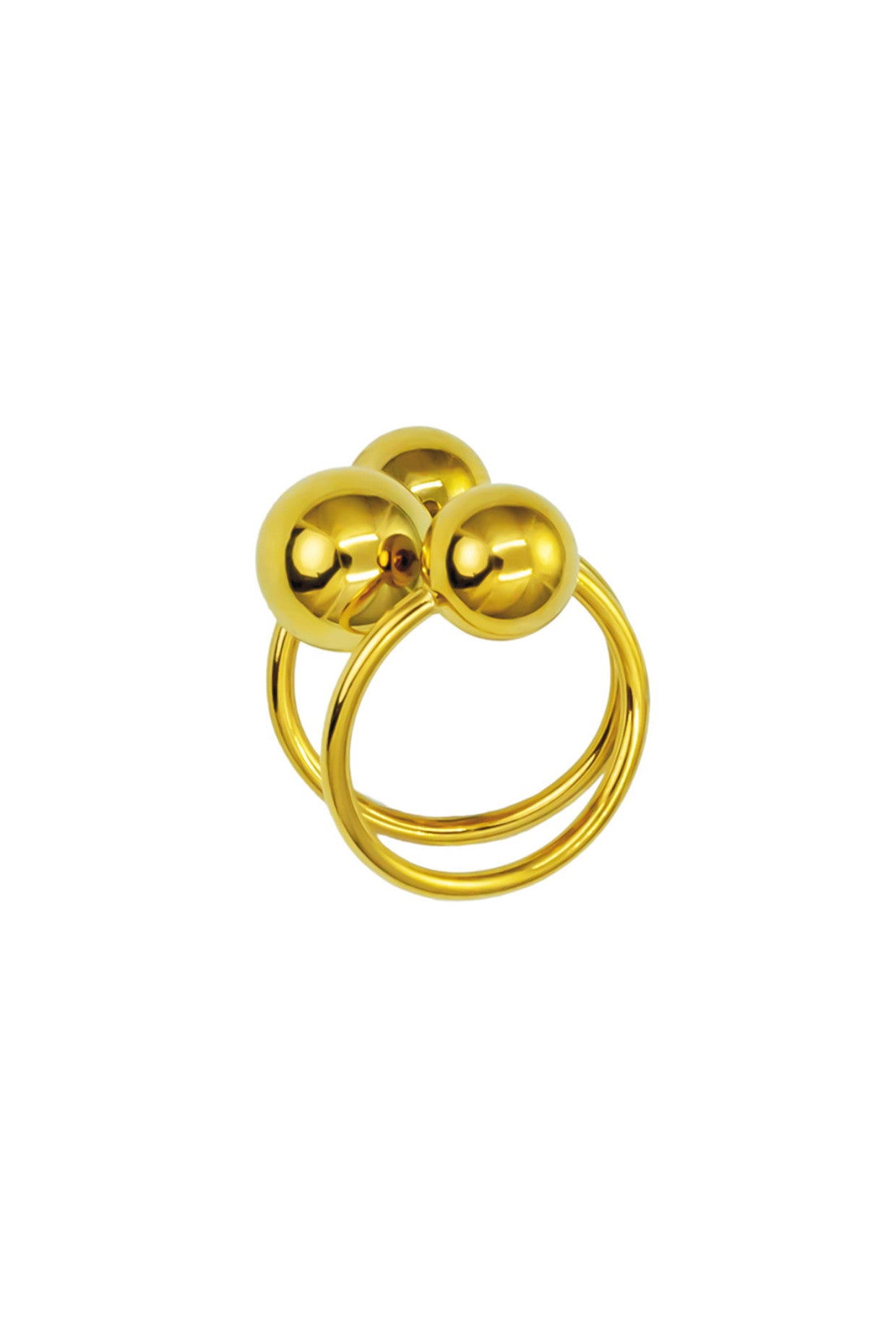 18kt Gold Plated Beaded Ring