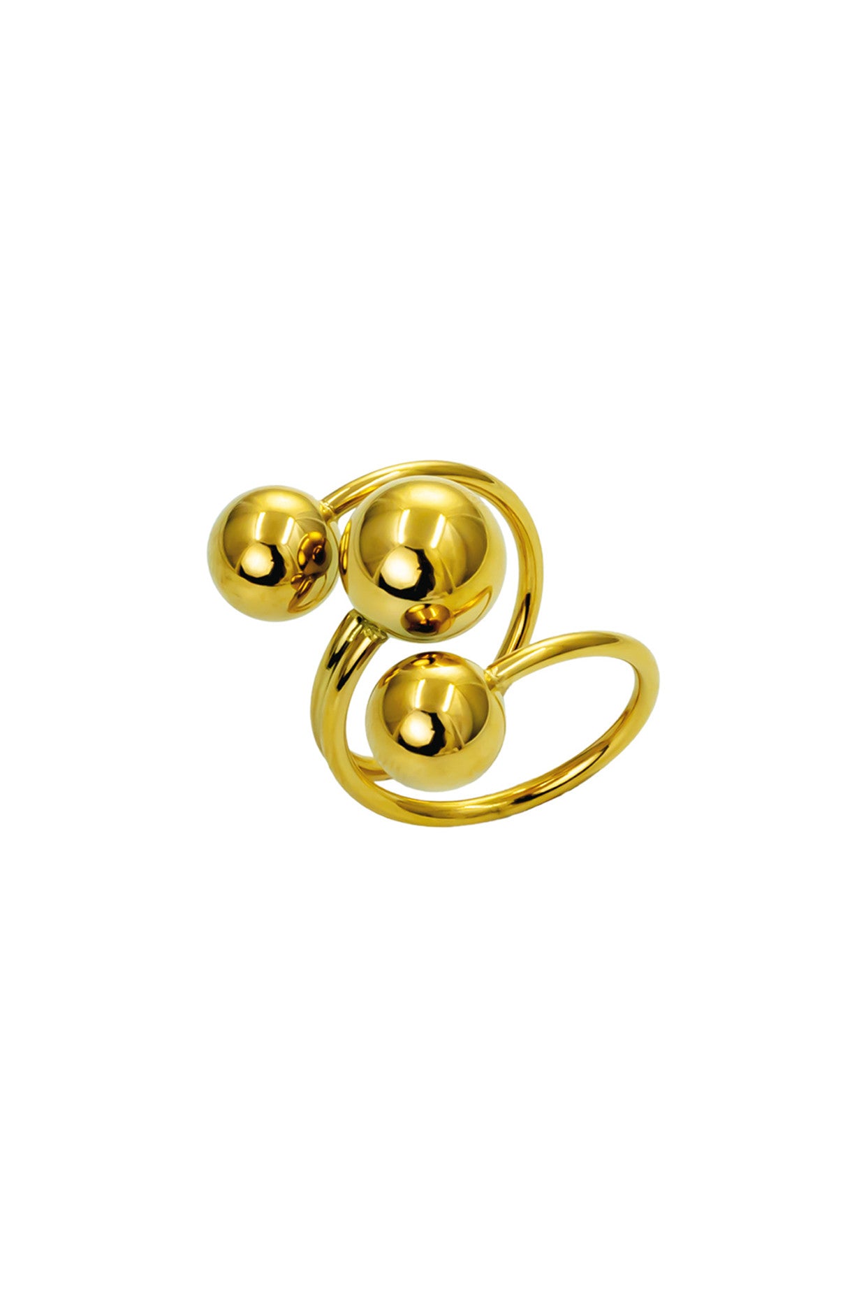 18kt Gold Plated Beaded Ring