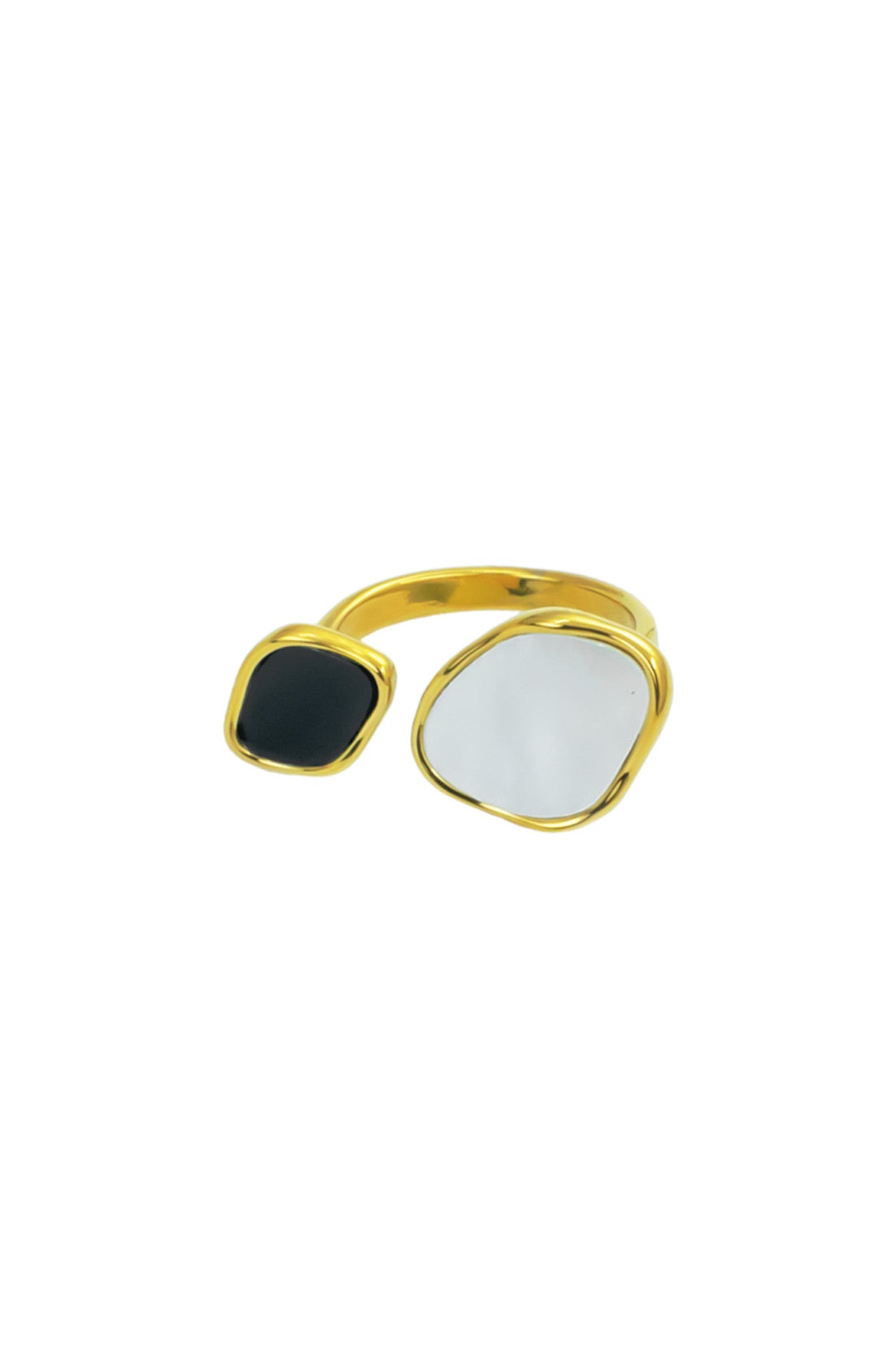 18kt Gold Plated Yin Yang Ring