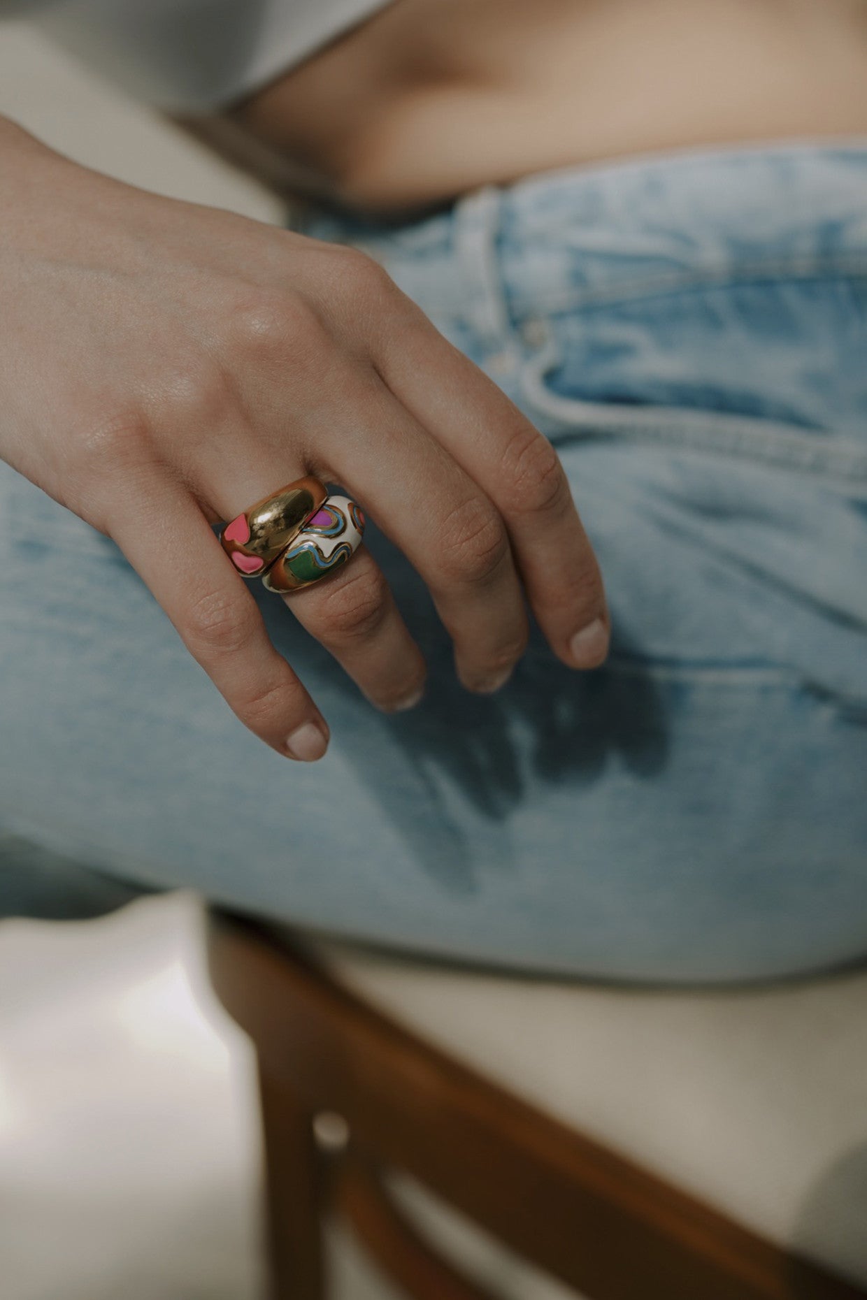 18kt Gold Plated Love Ring