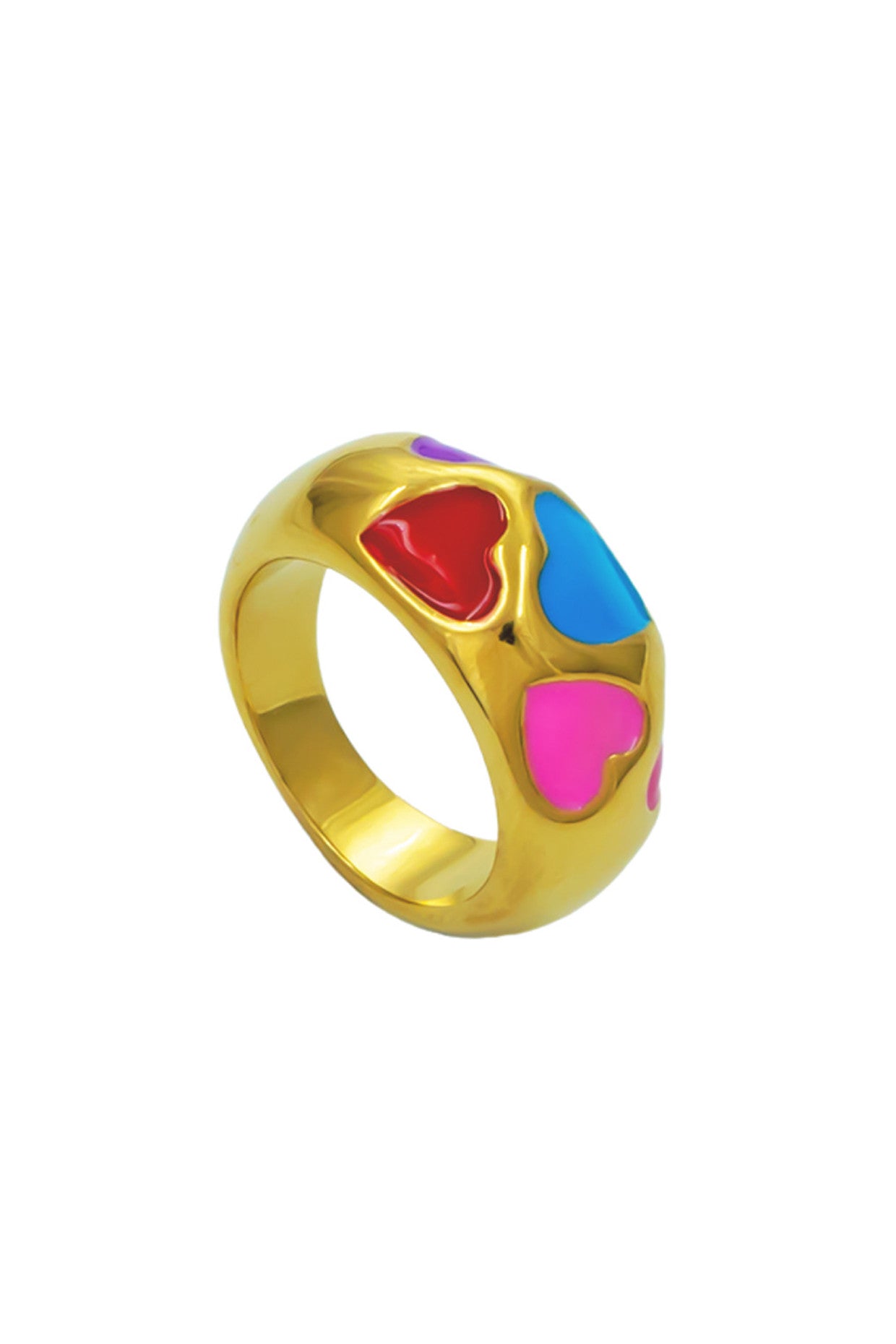 18kt Gold Plated Love Ring