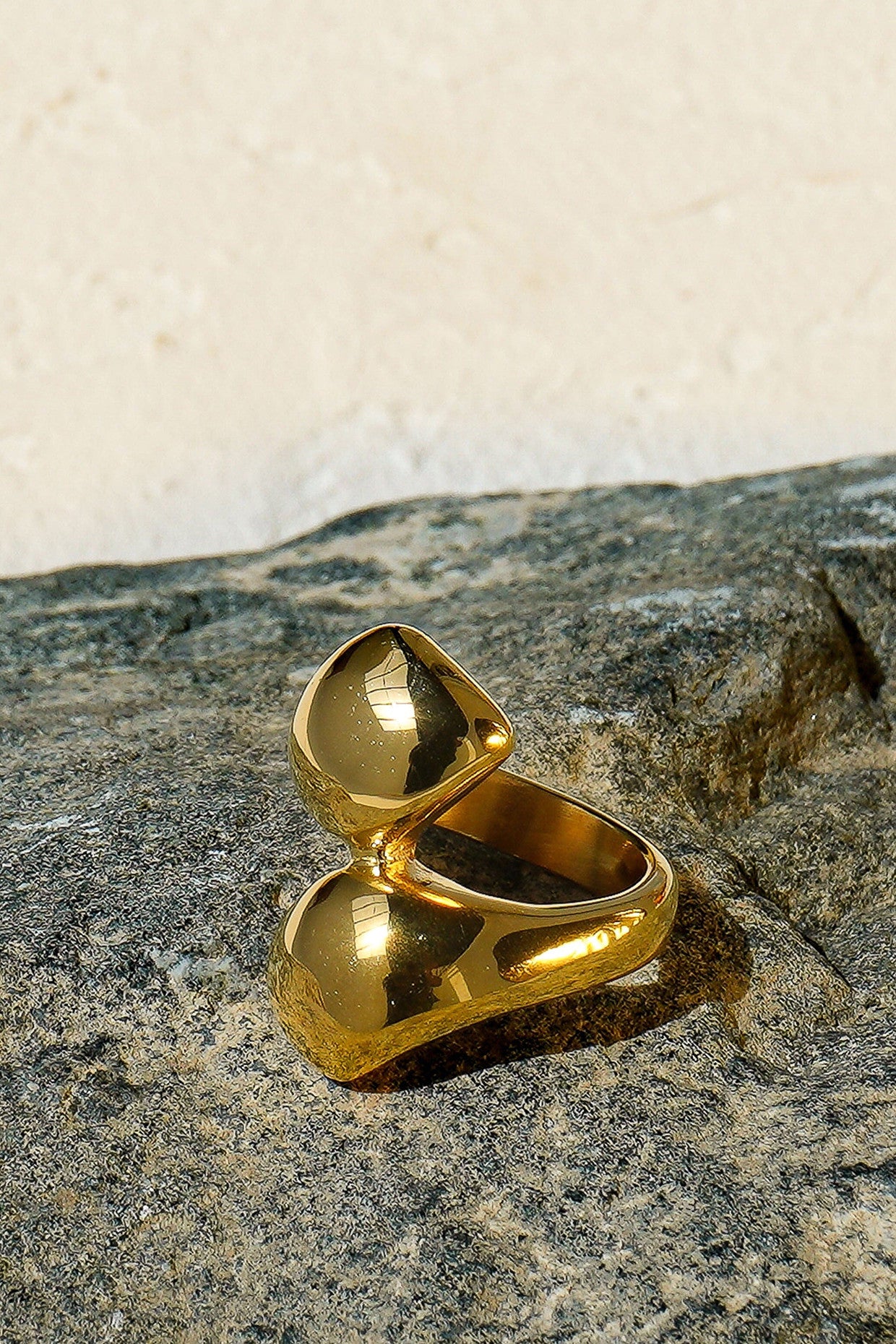 18kt Gold Plated Chunk Wrap Ring