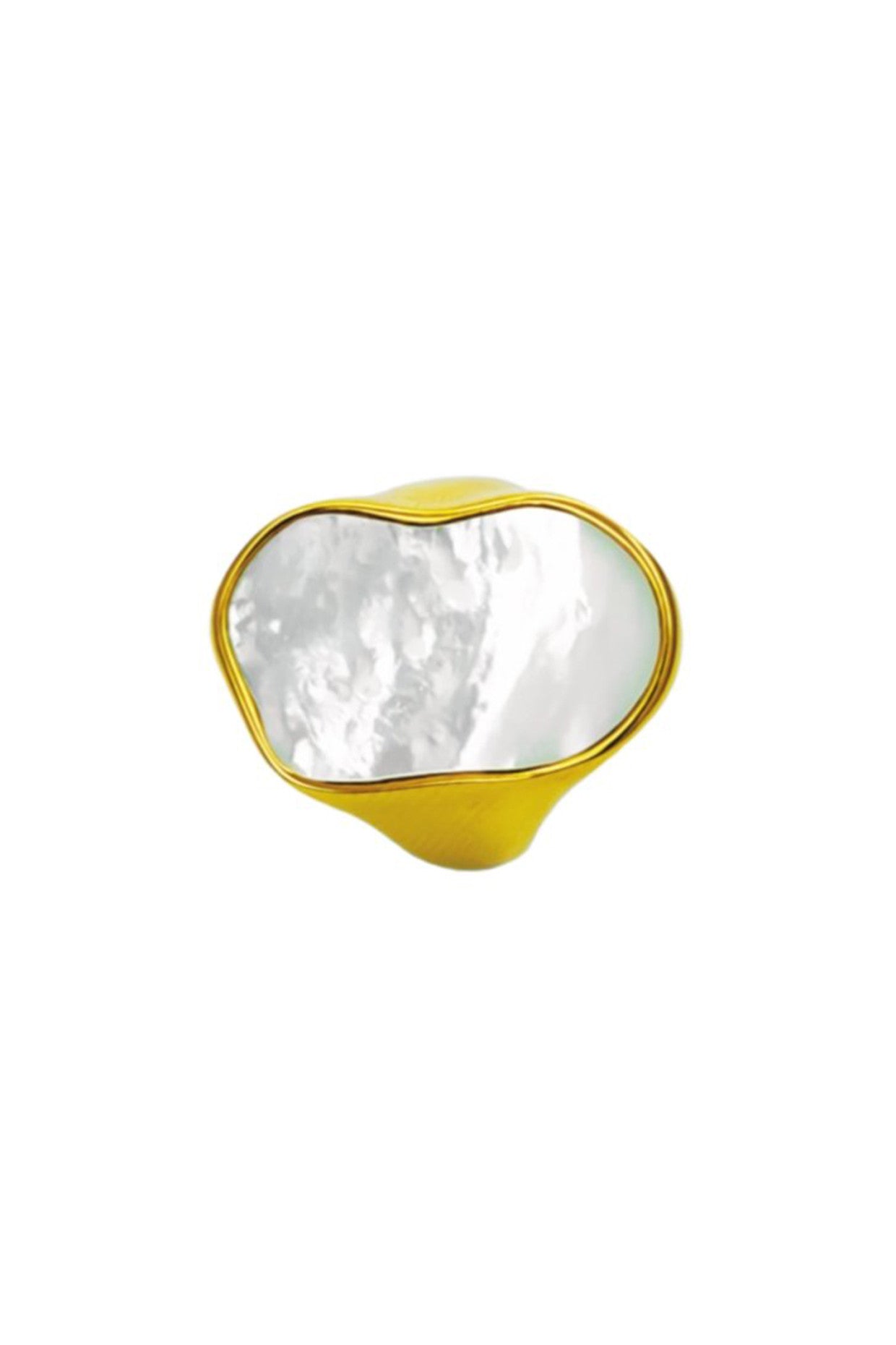 18kt Gold Plated White Ring