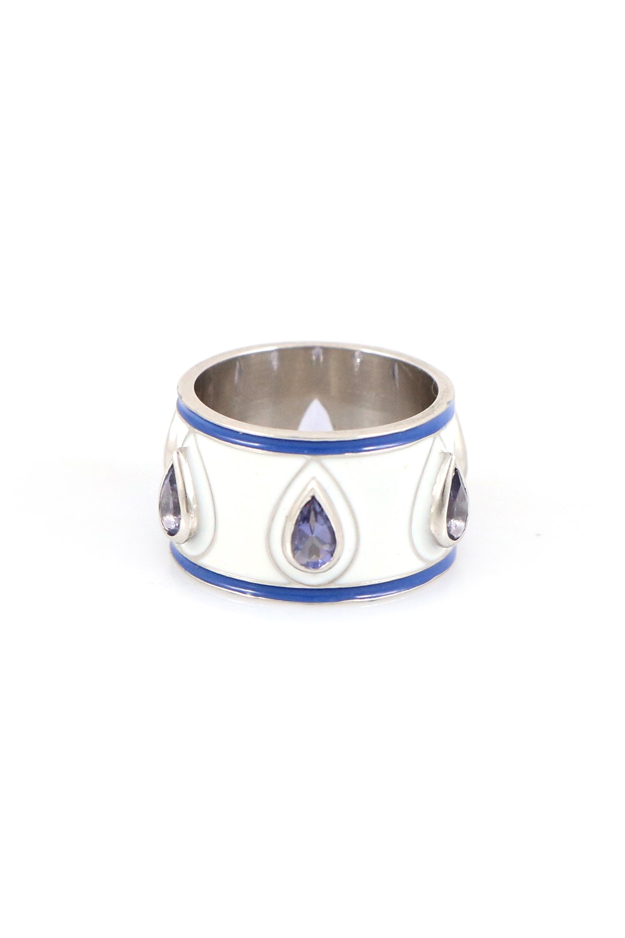 Iolite Band in Sterling Silver