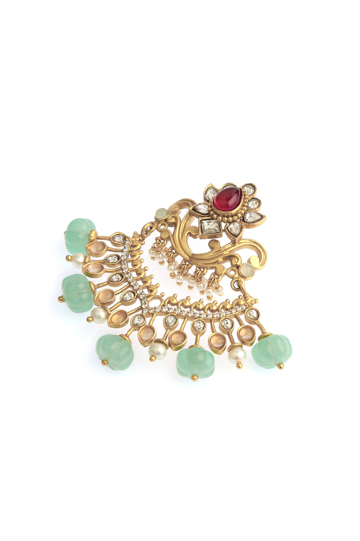 22kt Touch Of Azure Stud Earrings