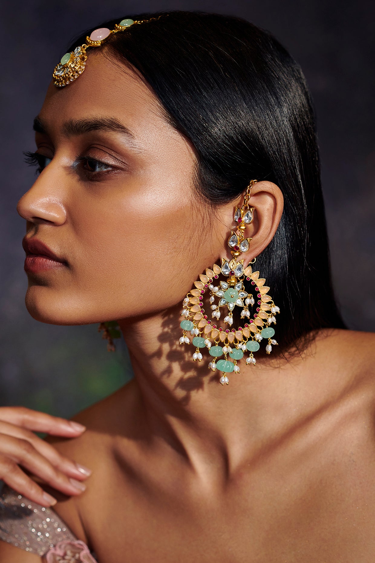 22kt Enchantments Of Pastels Earrings