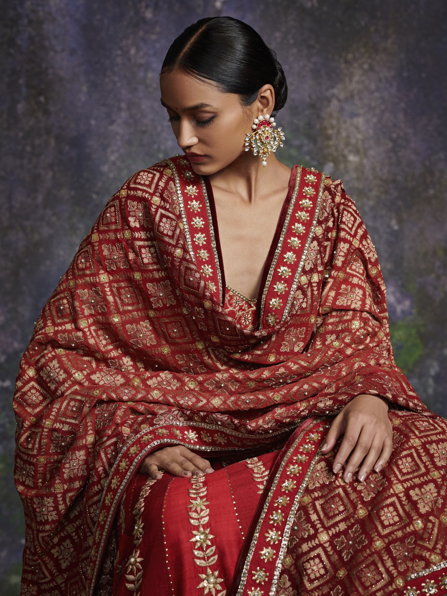 22kt Queen Of Hearts Earrings