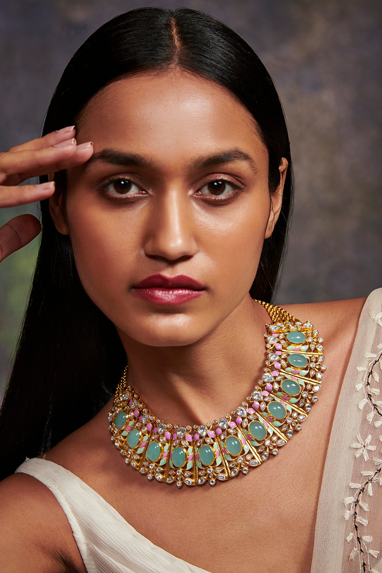 22kt Hymns Of Springtime Collar Necklace