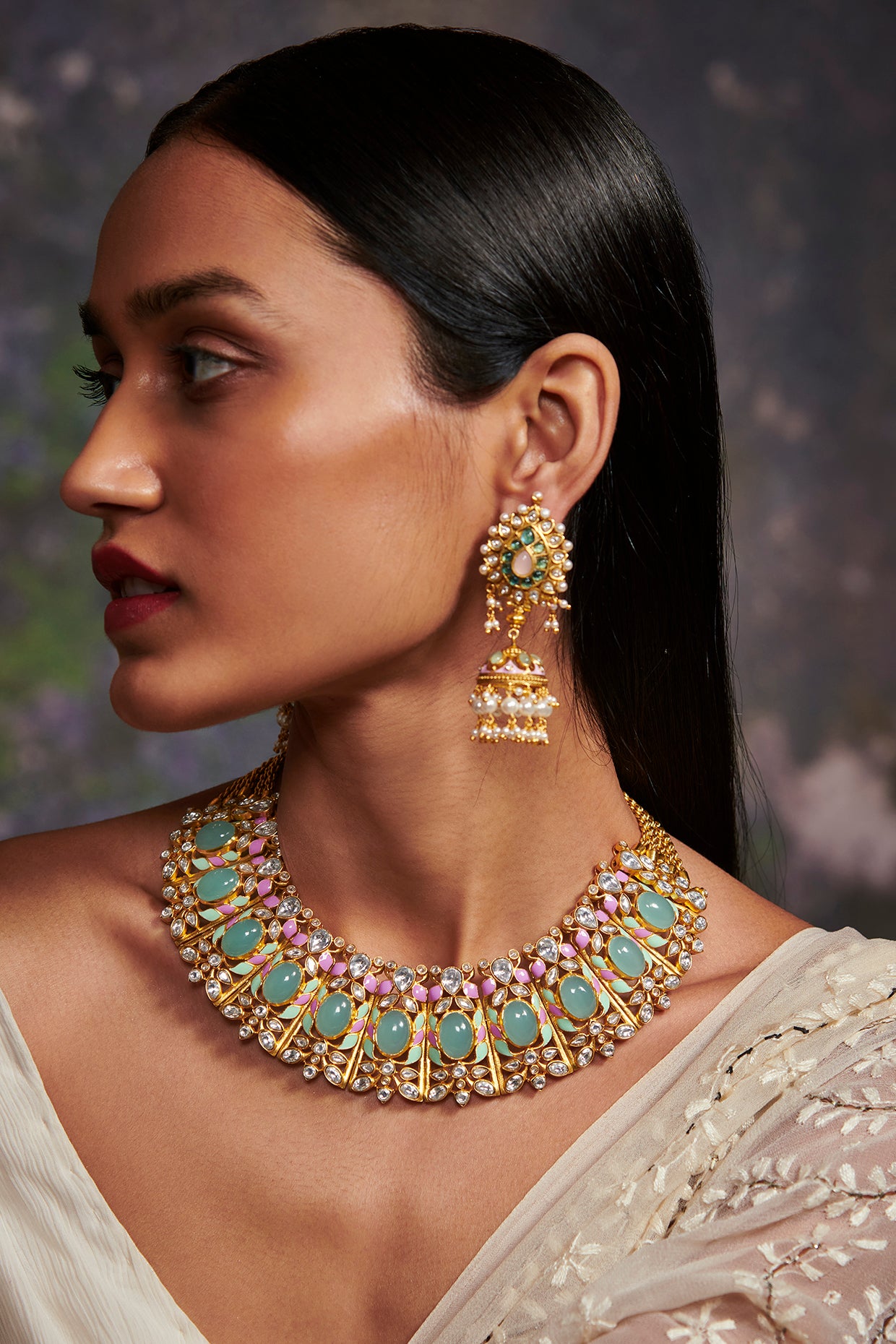 22kt Hymns Of Springtime Collar Necklace