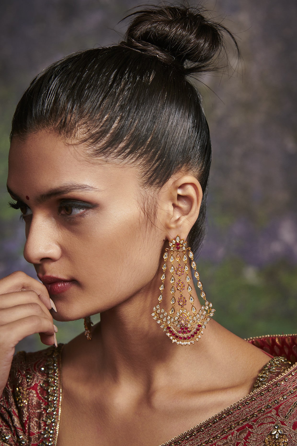 22kt Vibrant Stones Earrings