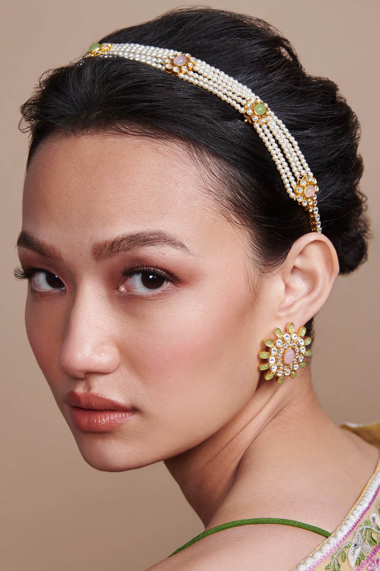 22kt Gold Plated Willow Choker Necklace