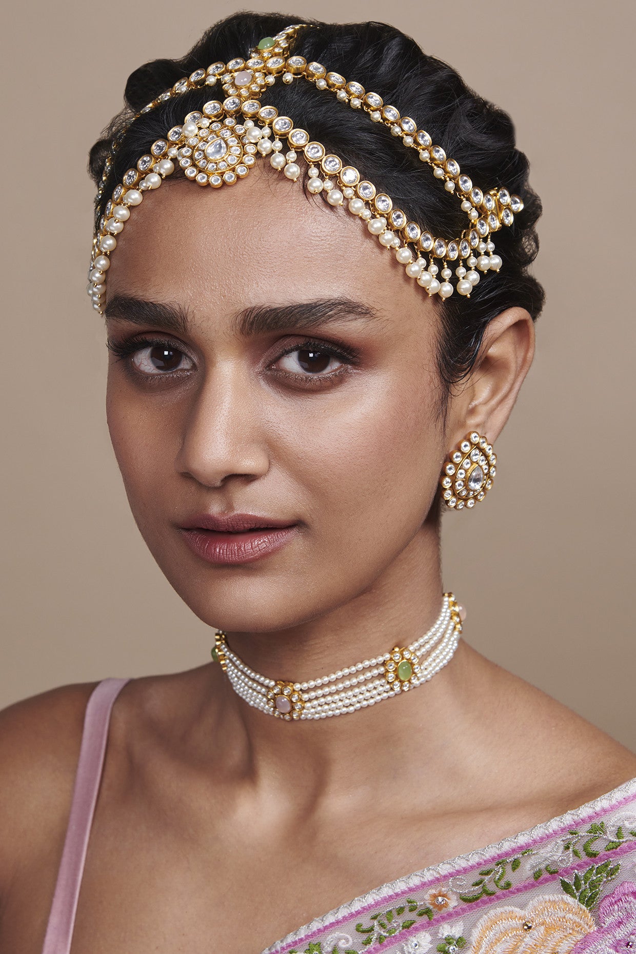 22kt Gold Plated Willow Choker Necklace